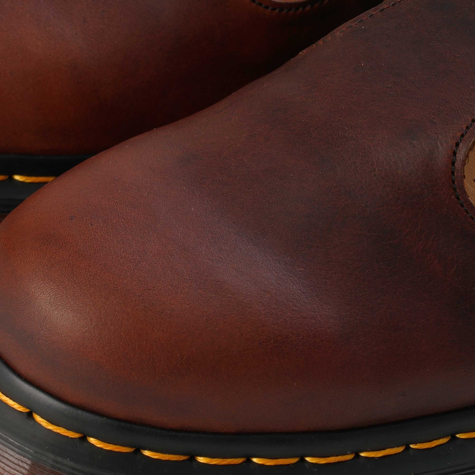 Dr. Martens Womens T-Bar Shoes - Whiskey