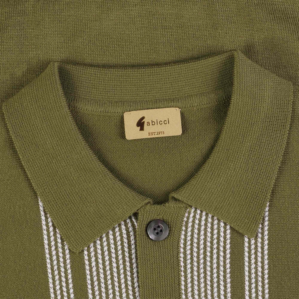 Gabicci Vintage Dante Knitted Polo Shirt - Spruce