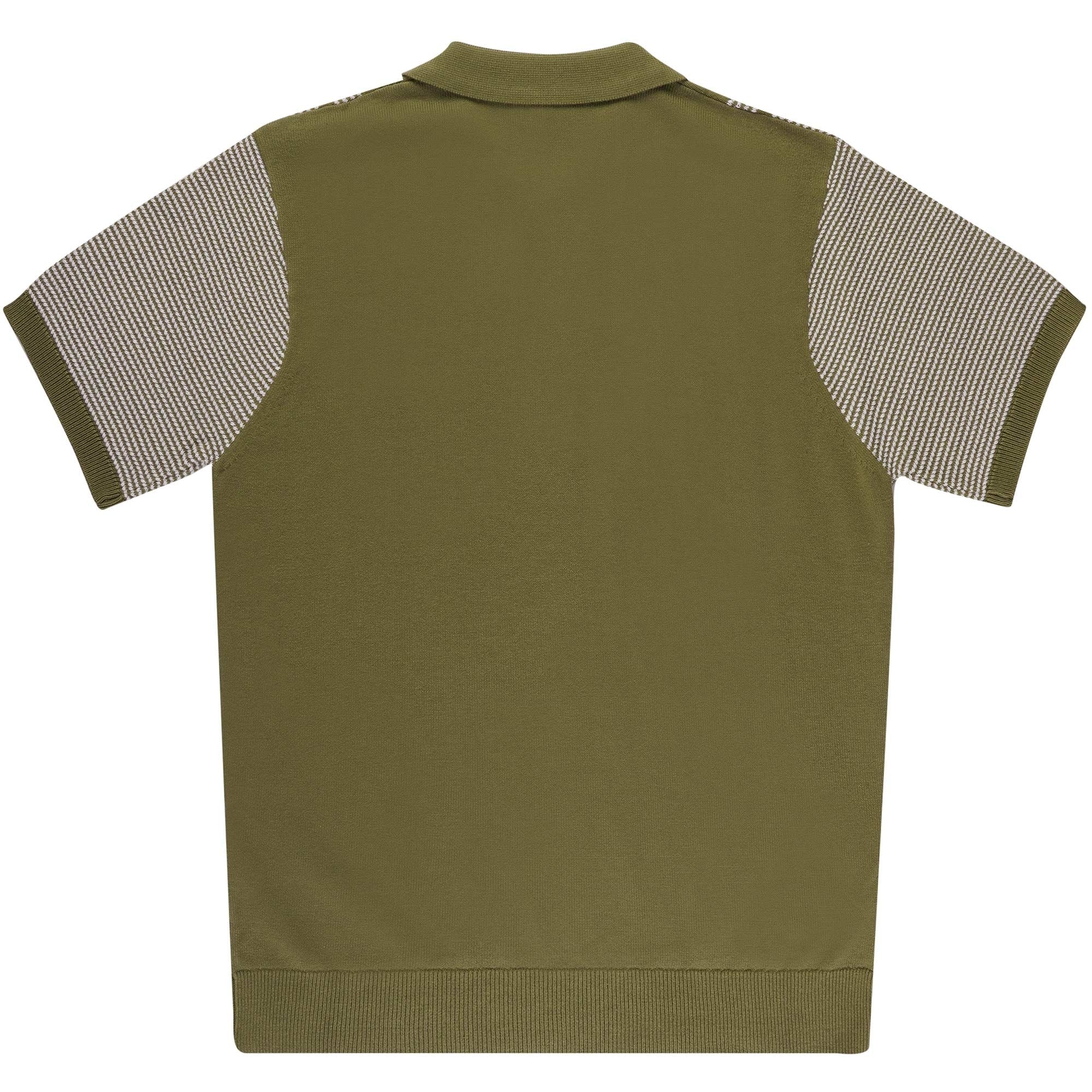Gabicci Vintage Dante Knitted Polo Shirt - Spruce