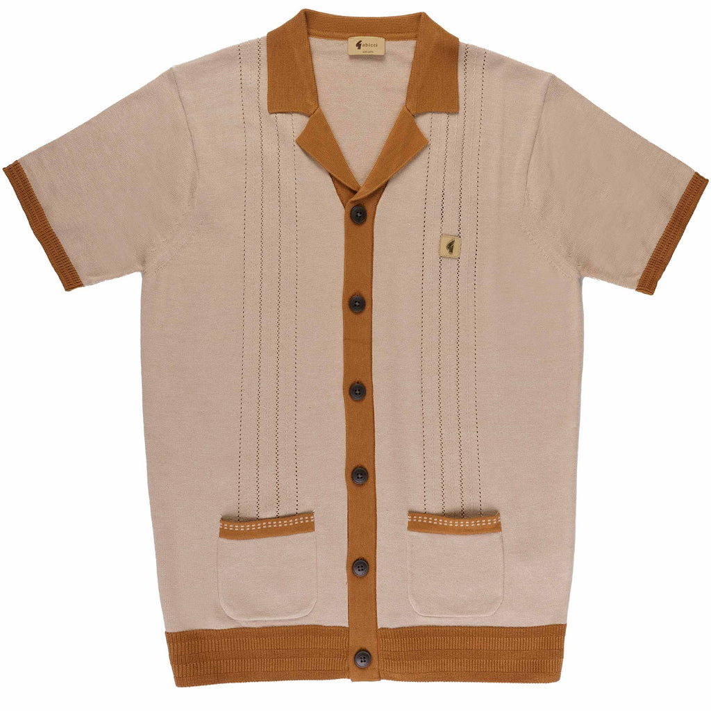 Gabicci Vintage Arlo Polo Shirt - Granola