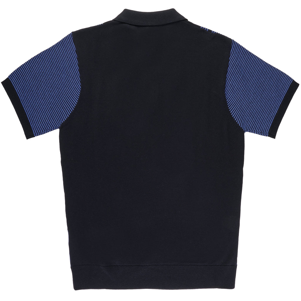 Gabicci Vintage Dante Knitted Polo Shirt - Navy