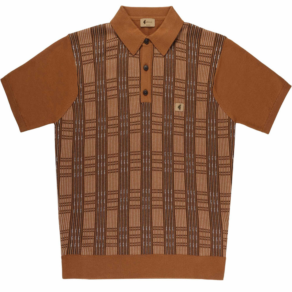 Gabicci Vintage Enrico Polo Shirt - Walnut