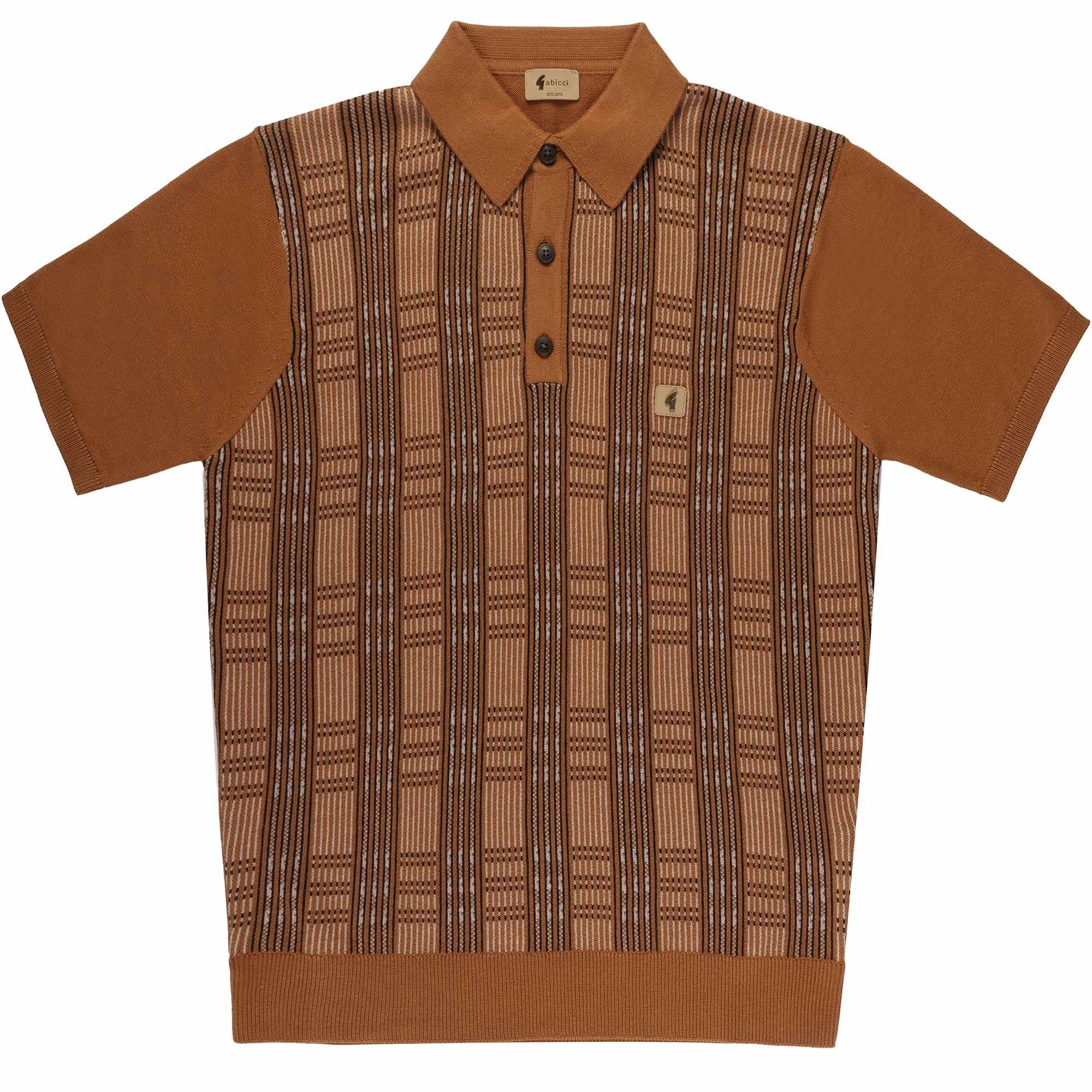 Gabicci Vintage Enrico Polo Shirt - Walnut