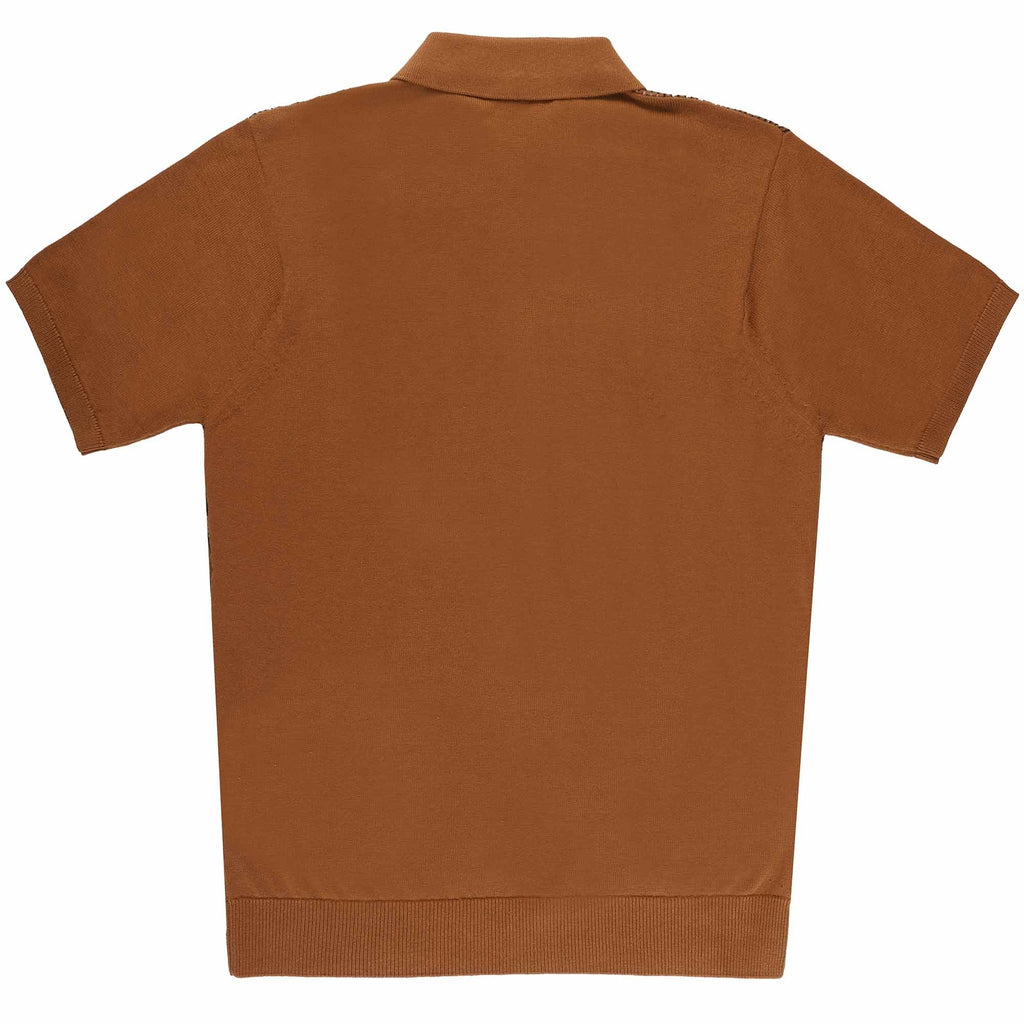 Gabicci Vintage Enrico Polo Shirt - Walnut