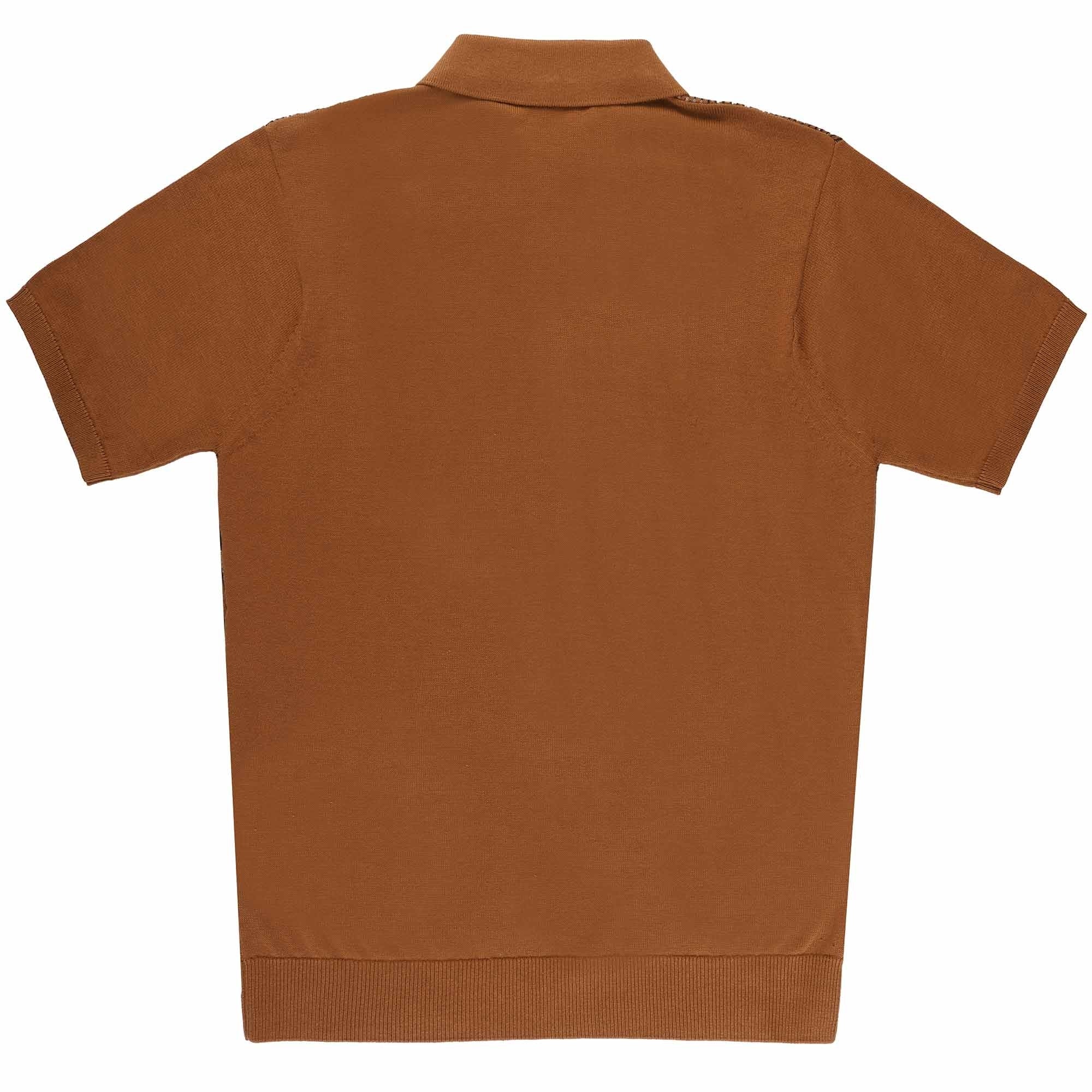 Gabicci Vintage Enrico Polo Shirt - Walnut