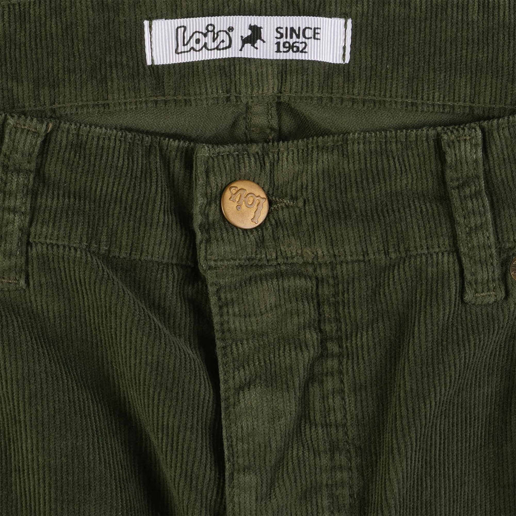Lois Jeans Sierra Thin Cord Trousers - Green Olive