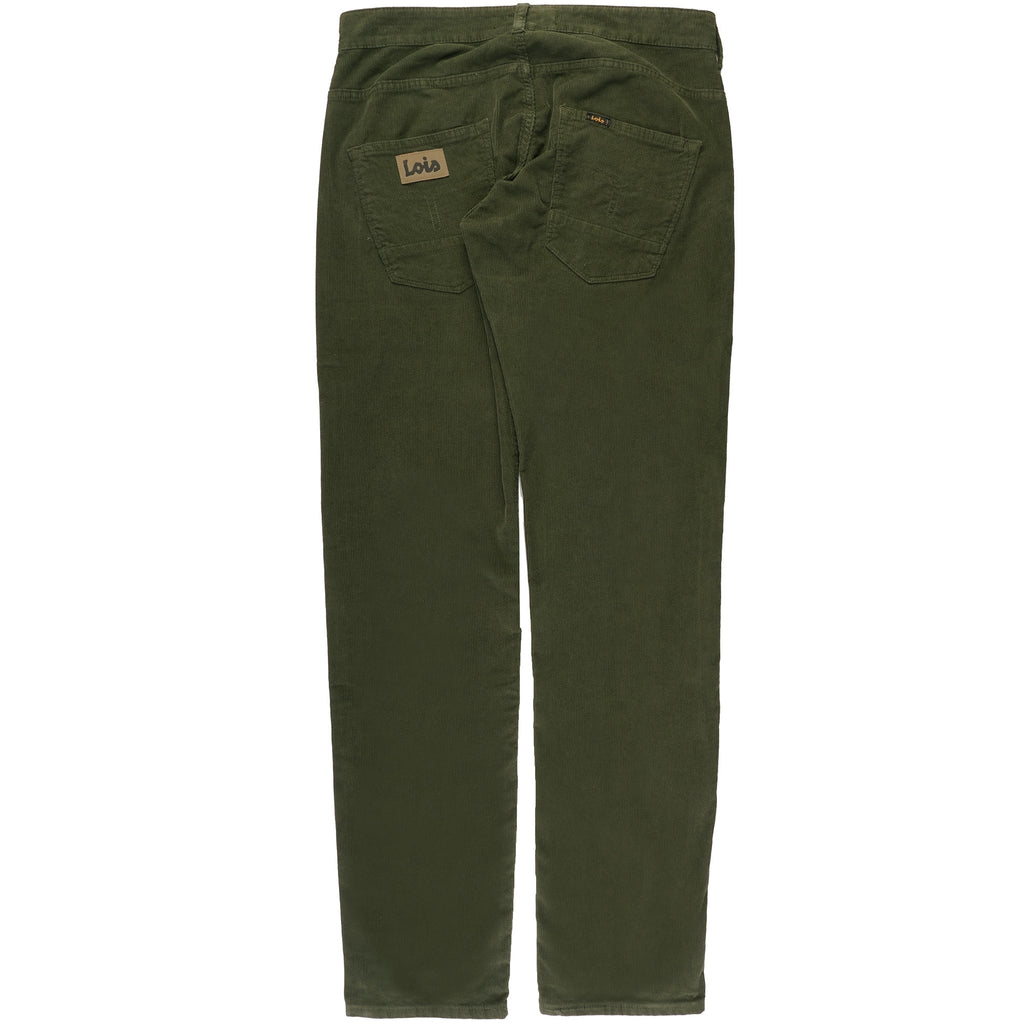 Lois Jeans Sierra Thin Cord Trousers - Green Olive
