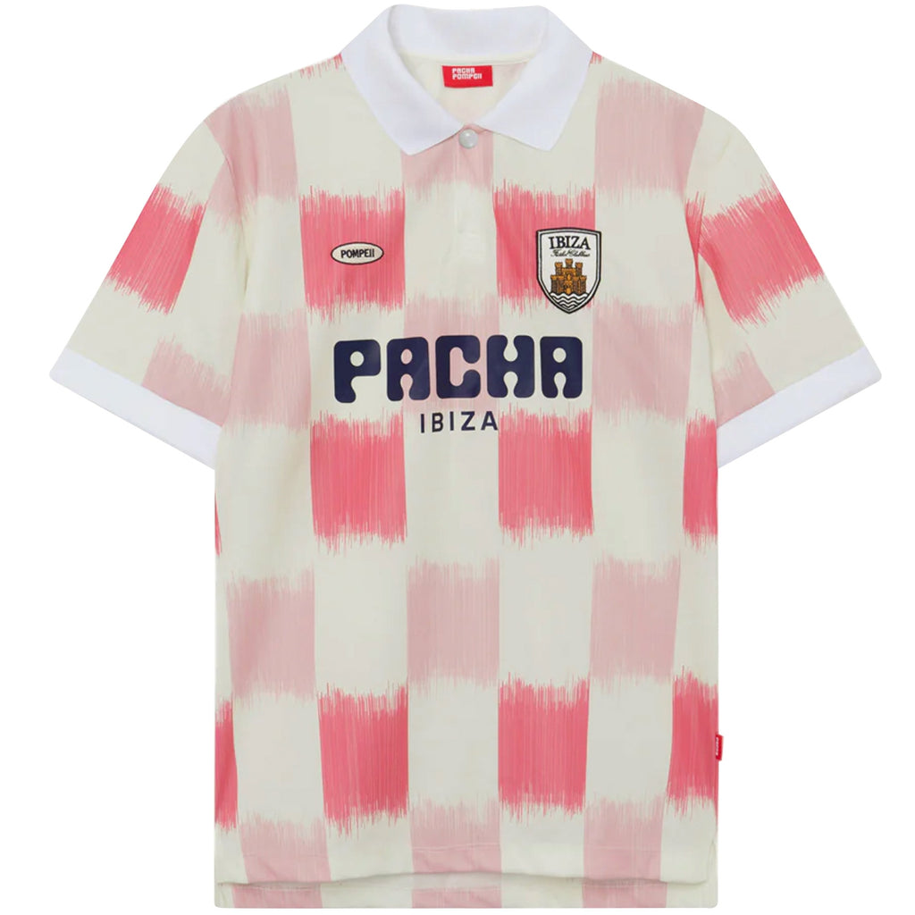 Pompeii x Pacha Football Shirt - Cream and Red