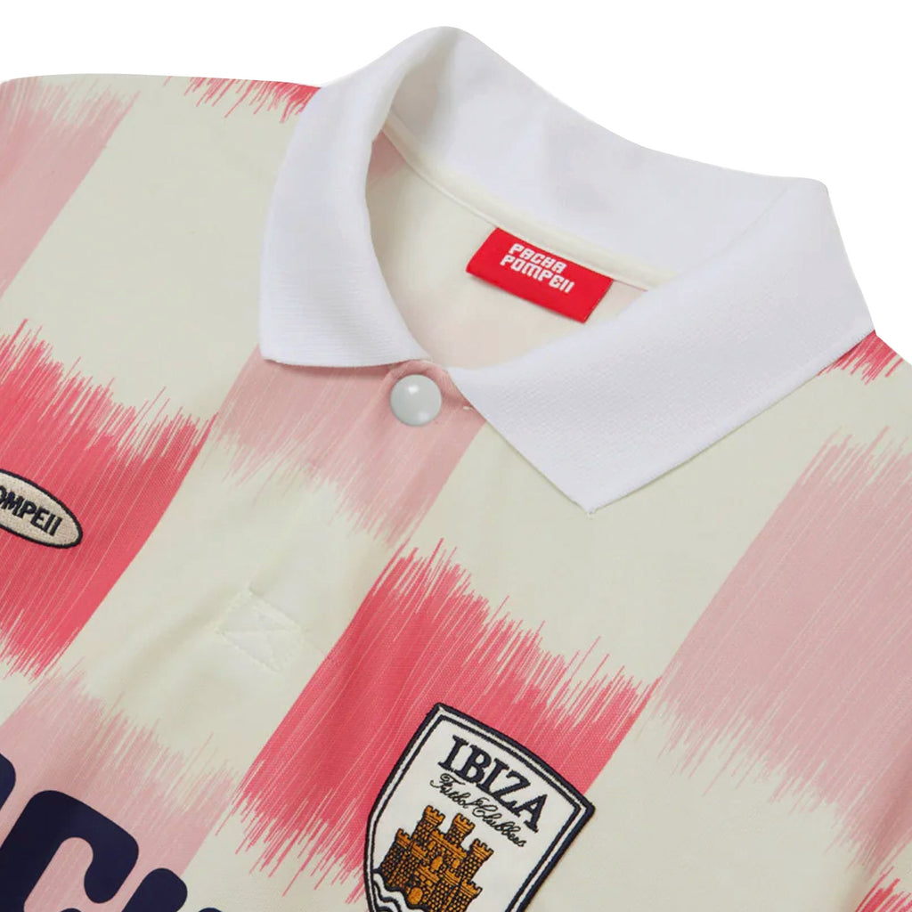 Pompeii x Pacha Football Shirt - Cream and Red