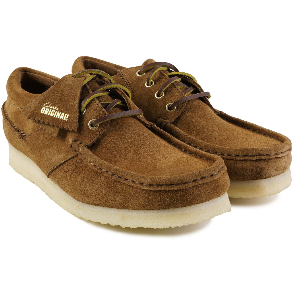 Clarks Originals Wallabee Boat - Cola Suede