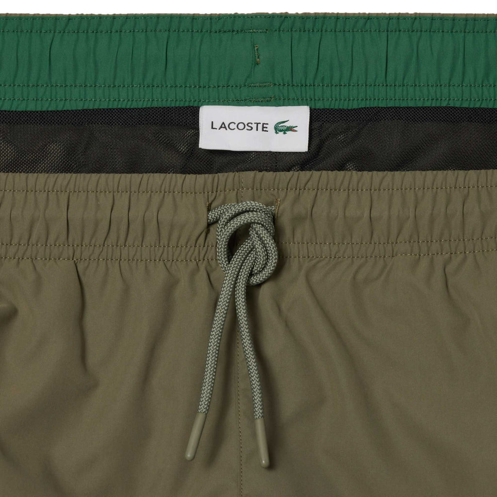 Lacoste Lightweight Swim Shorts - Khaki