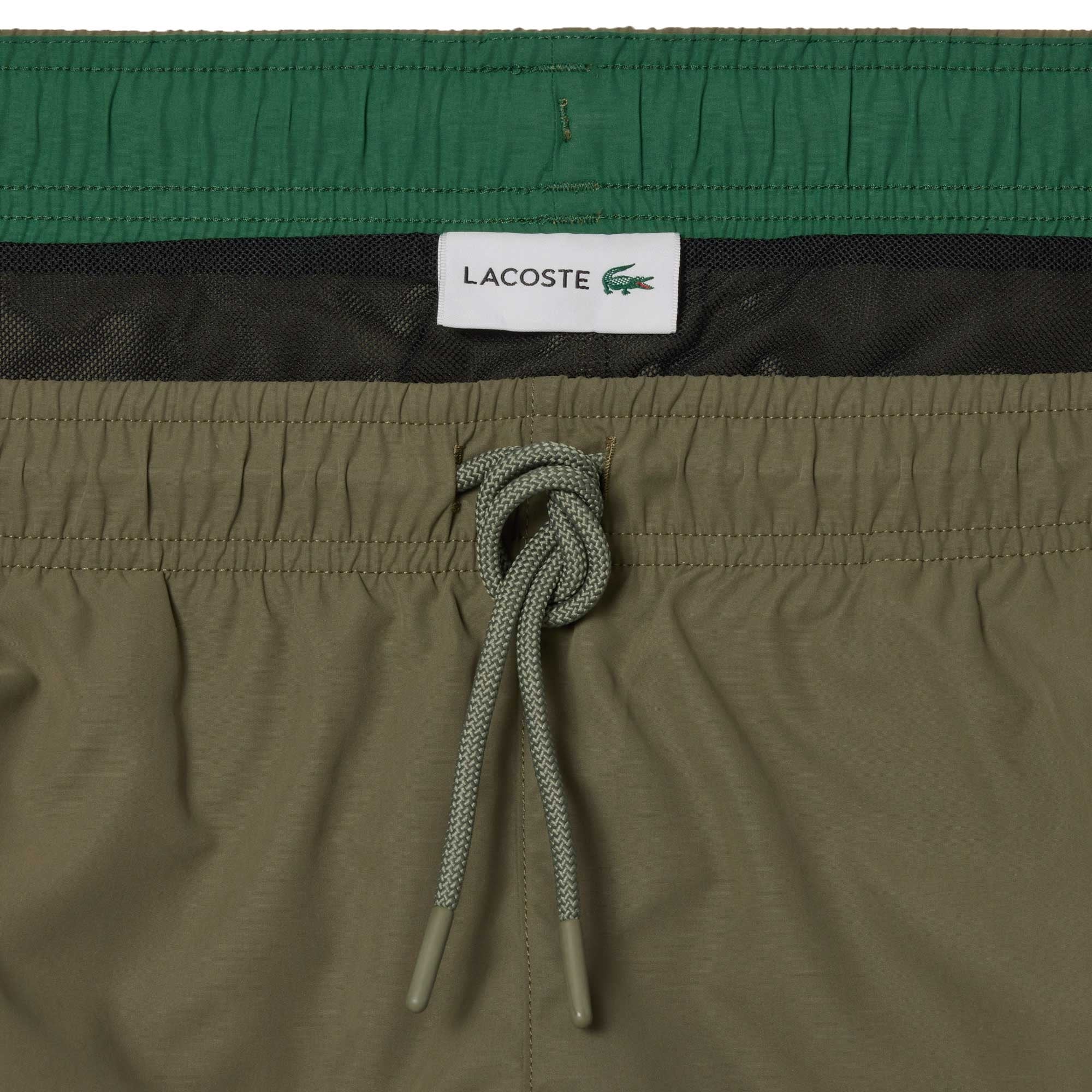 Lacoste Lightweight Swim Shorts - Khaki