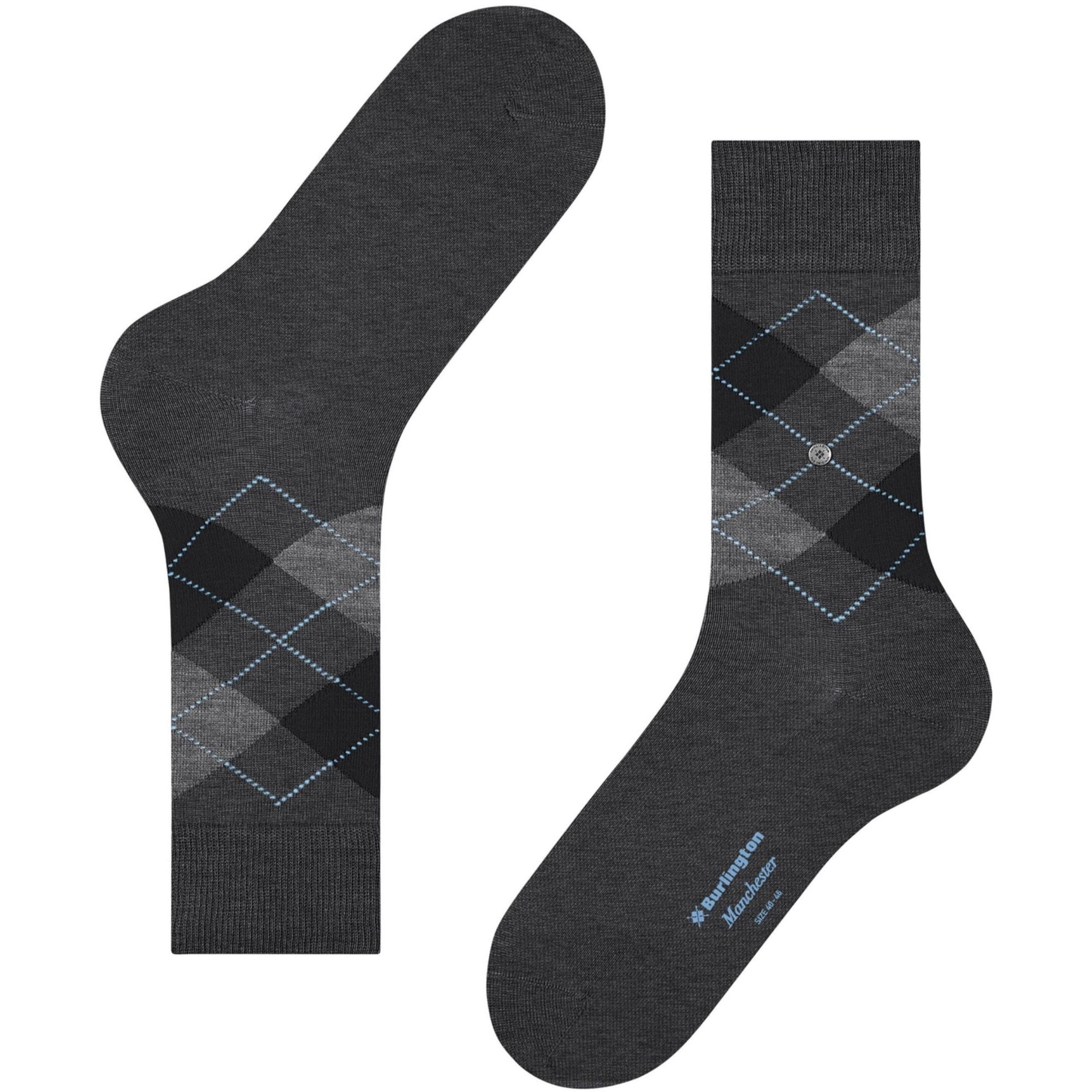 Burlington Socks Manchester Socks - Grey