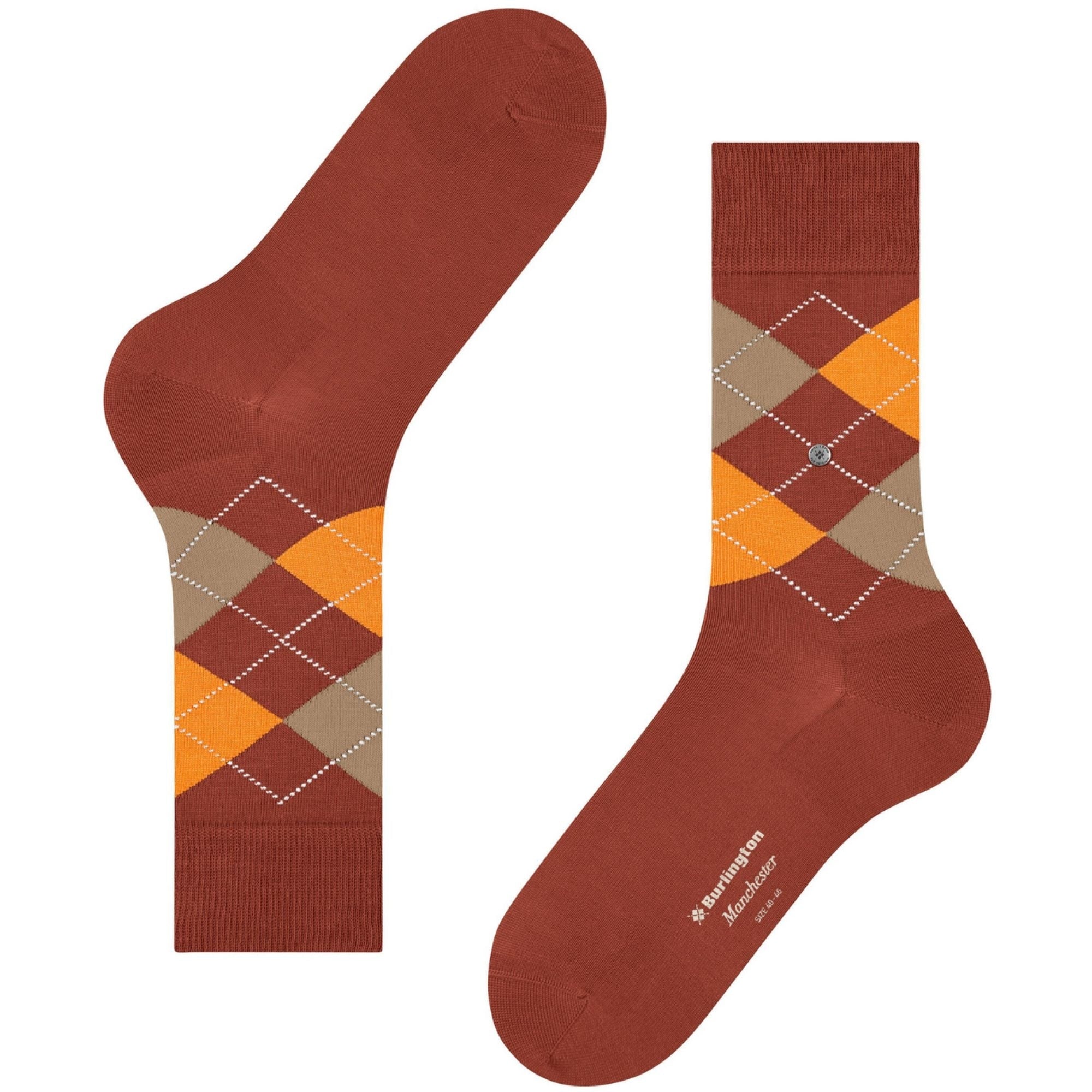 Burlington Socks Manchester Socks - Chestnut