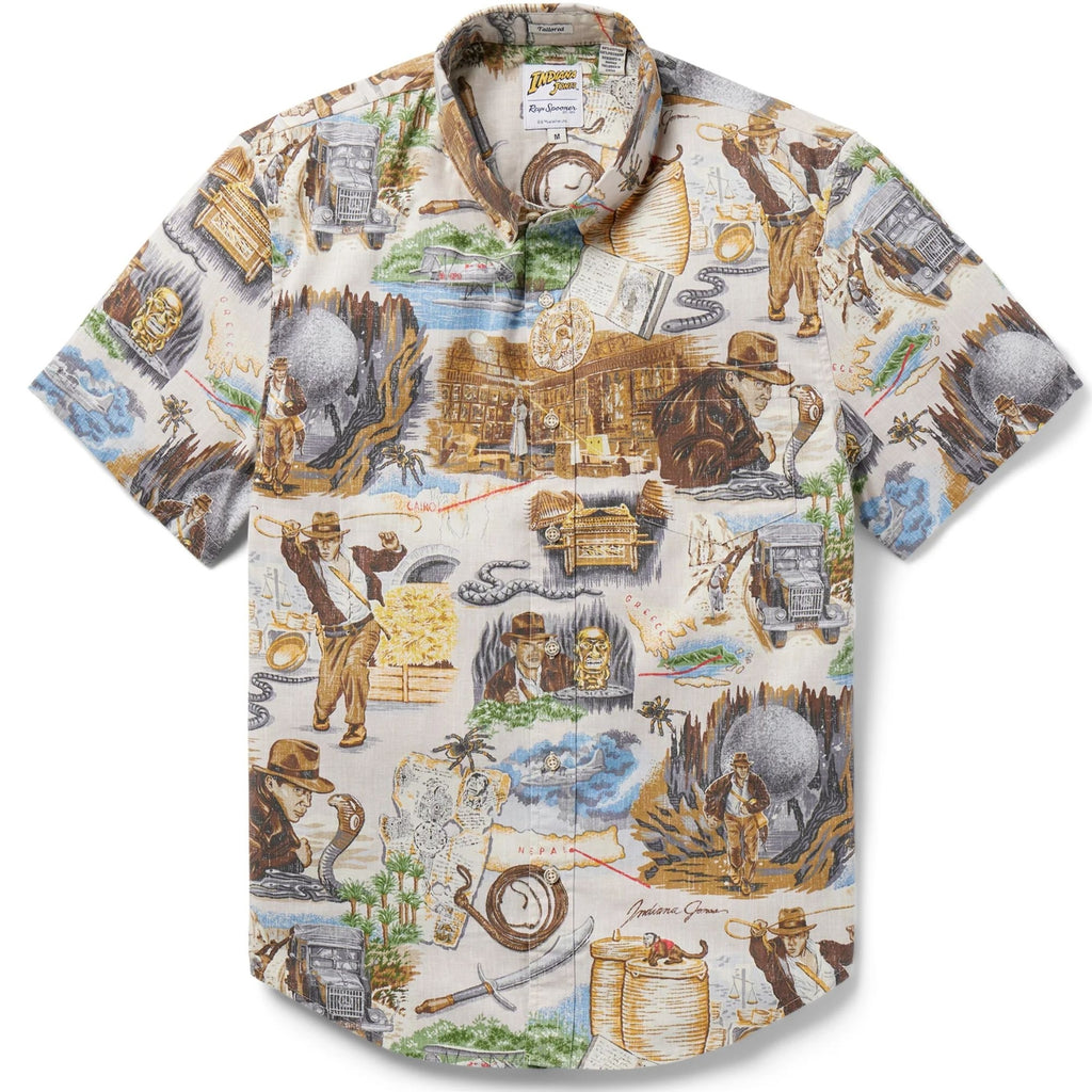 Reyn Spooner Raiders Of The Lost Ark Shirt - Stone