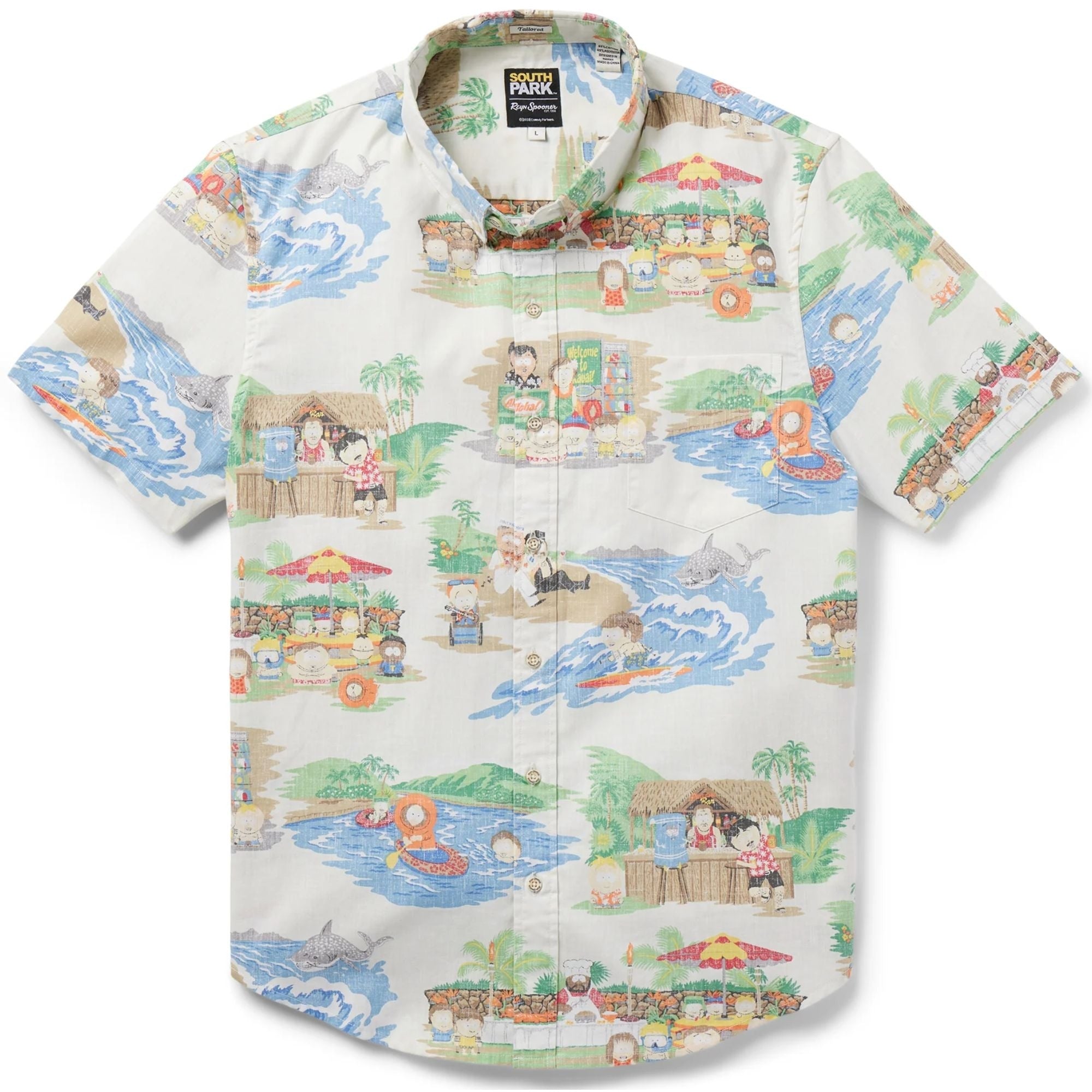 Reyn Spooner South Park: Mahalo Rewards Shirt - White