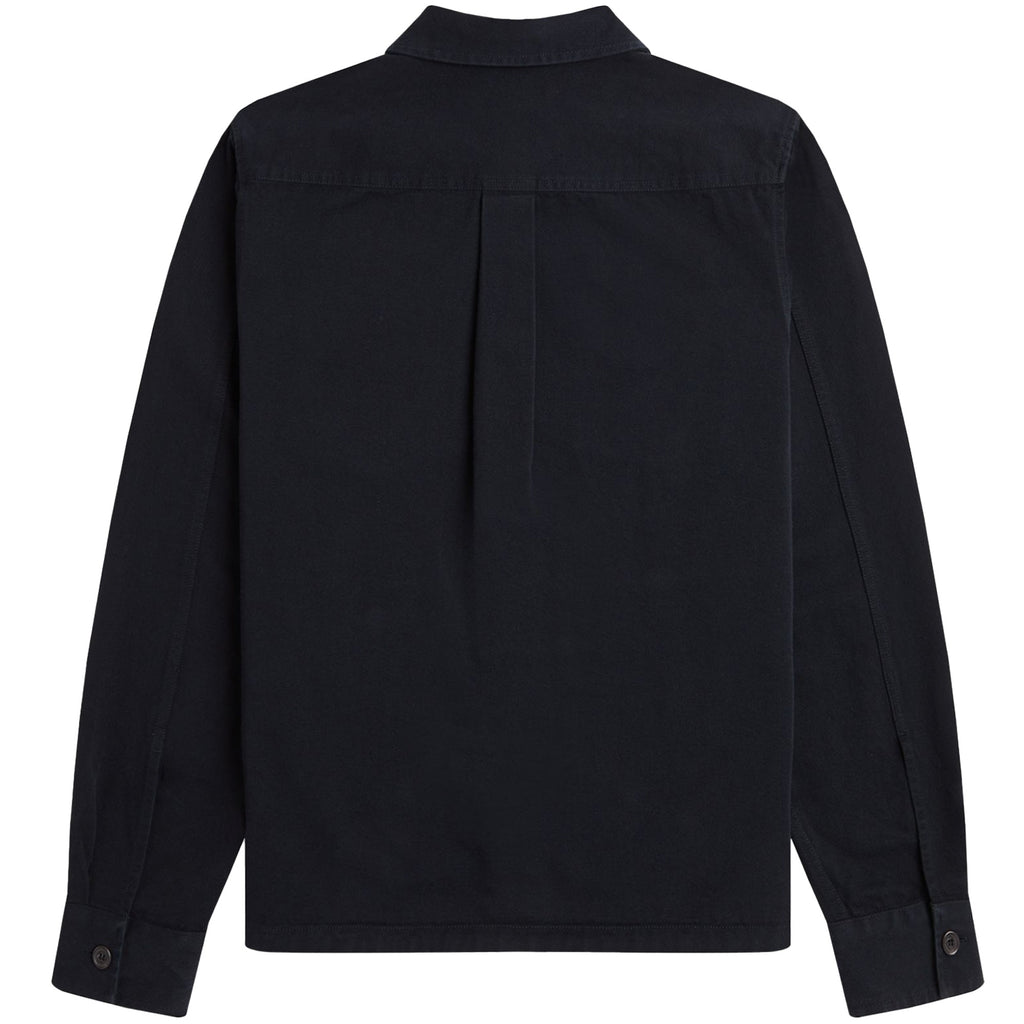 Fred Perry Twill Overshirt - Black