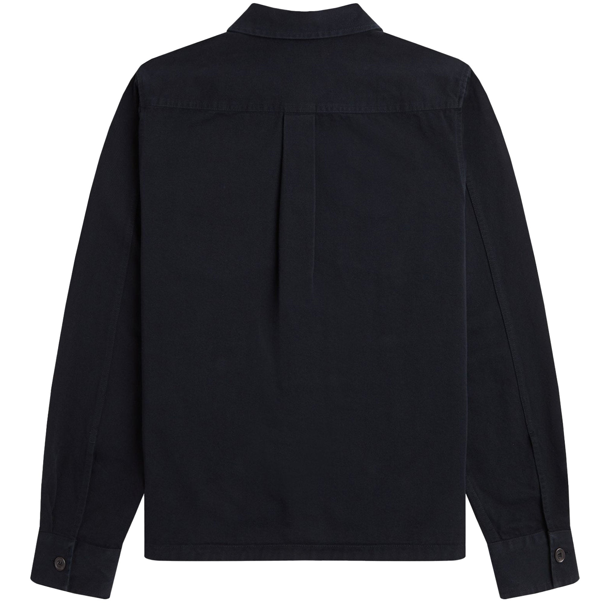 Fred Perry Twill Overshirt - Black