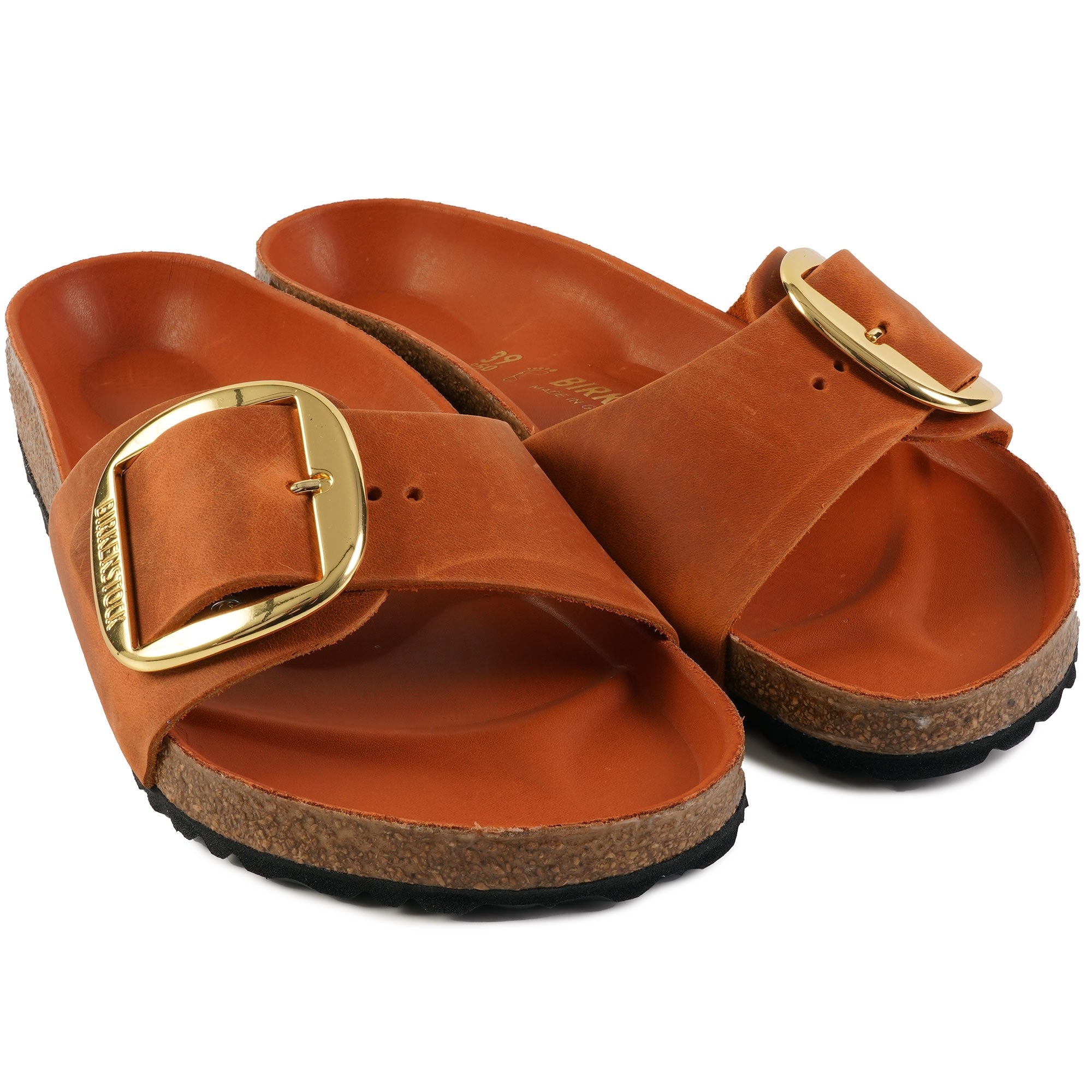 Birkenstock Womens Madrid Big Buckle - Burnt Orange