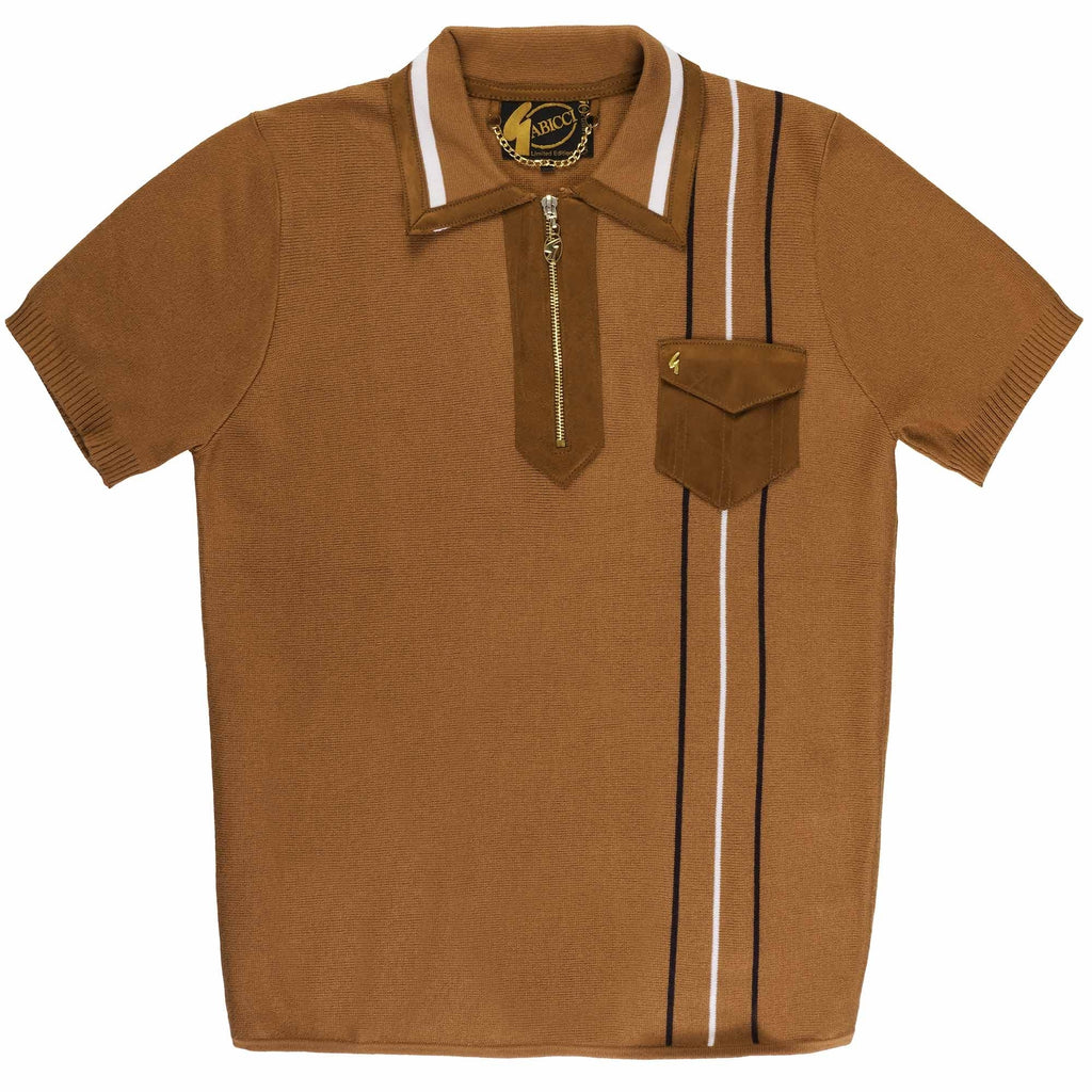 Gabicci Vintage Robyn Polo Shirt - Honeycomb