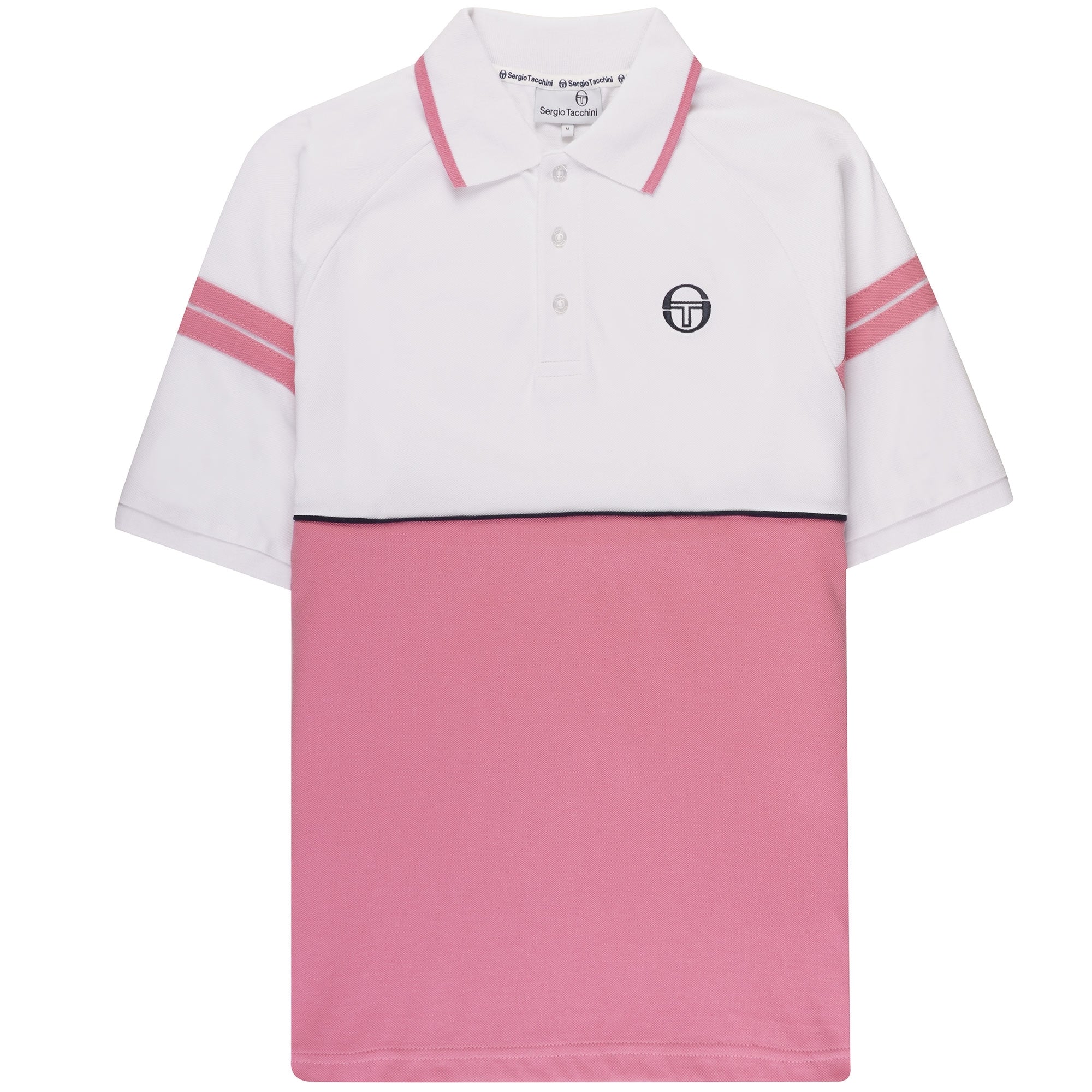 Sergio Tacchini Cambio Polo Shirt - White and Rose