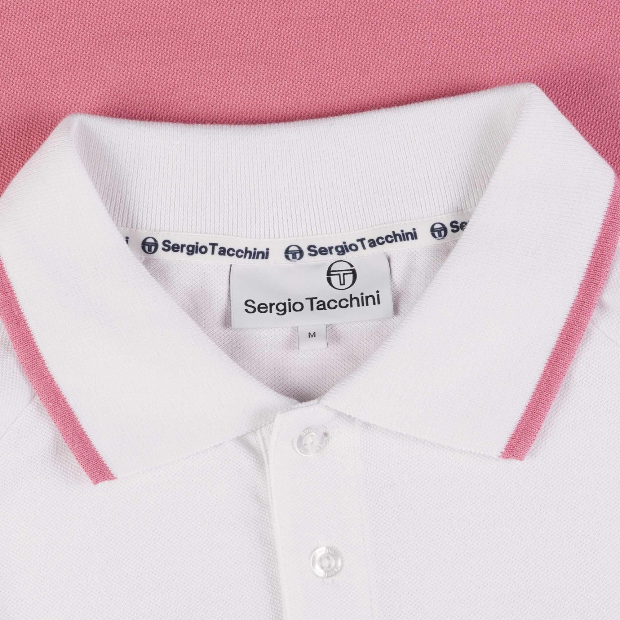 Sergio Tacchini Cambio Polo Shirt - White and Rose