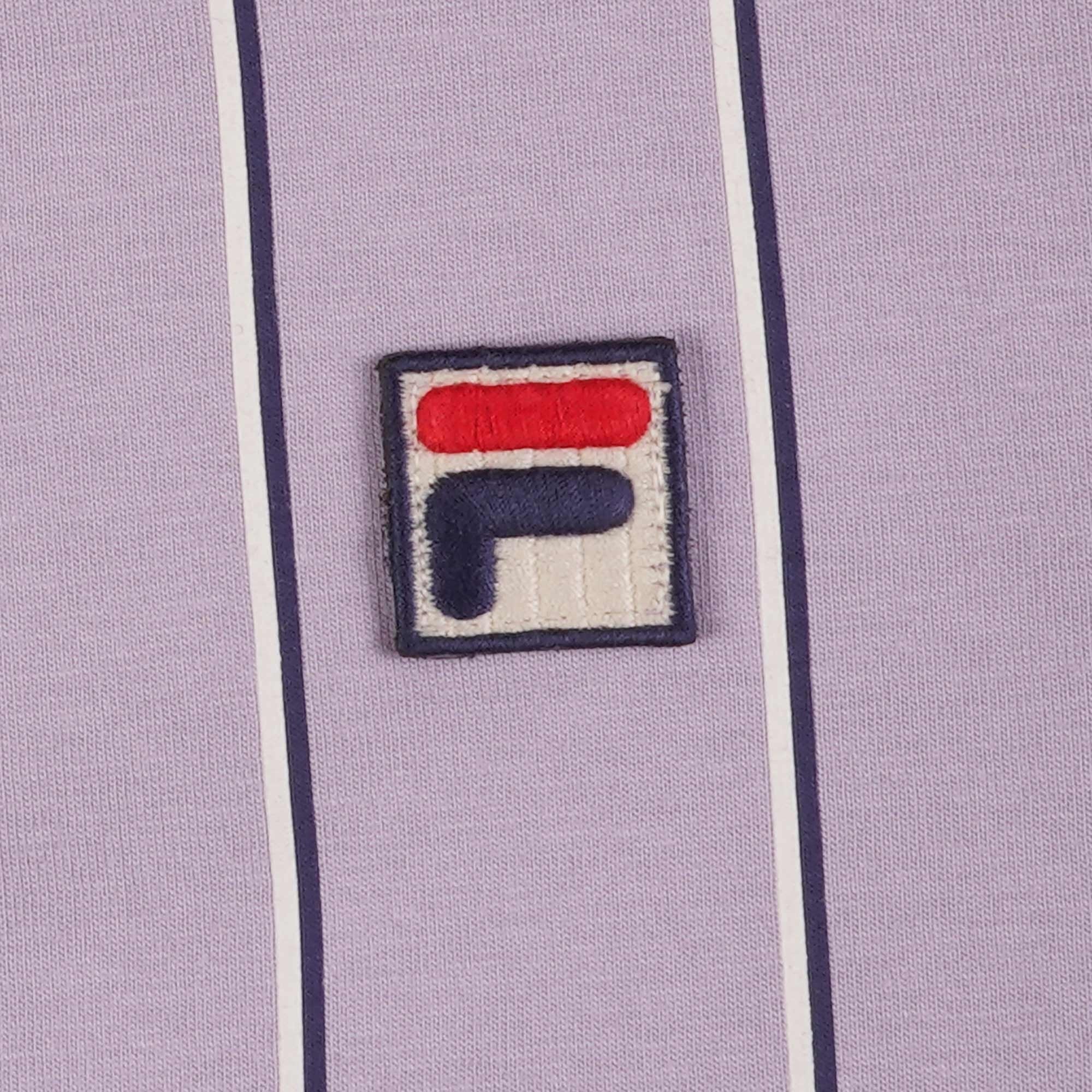 Fila Vintage Brett Double Stripe Polo Shirt - Wisteria