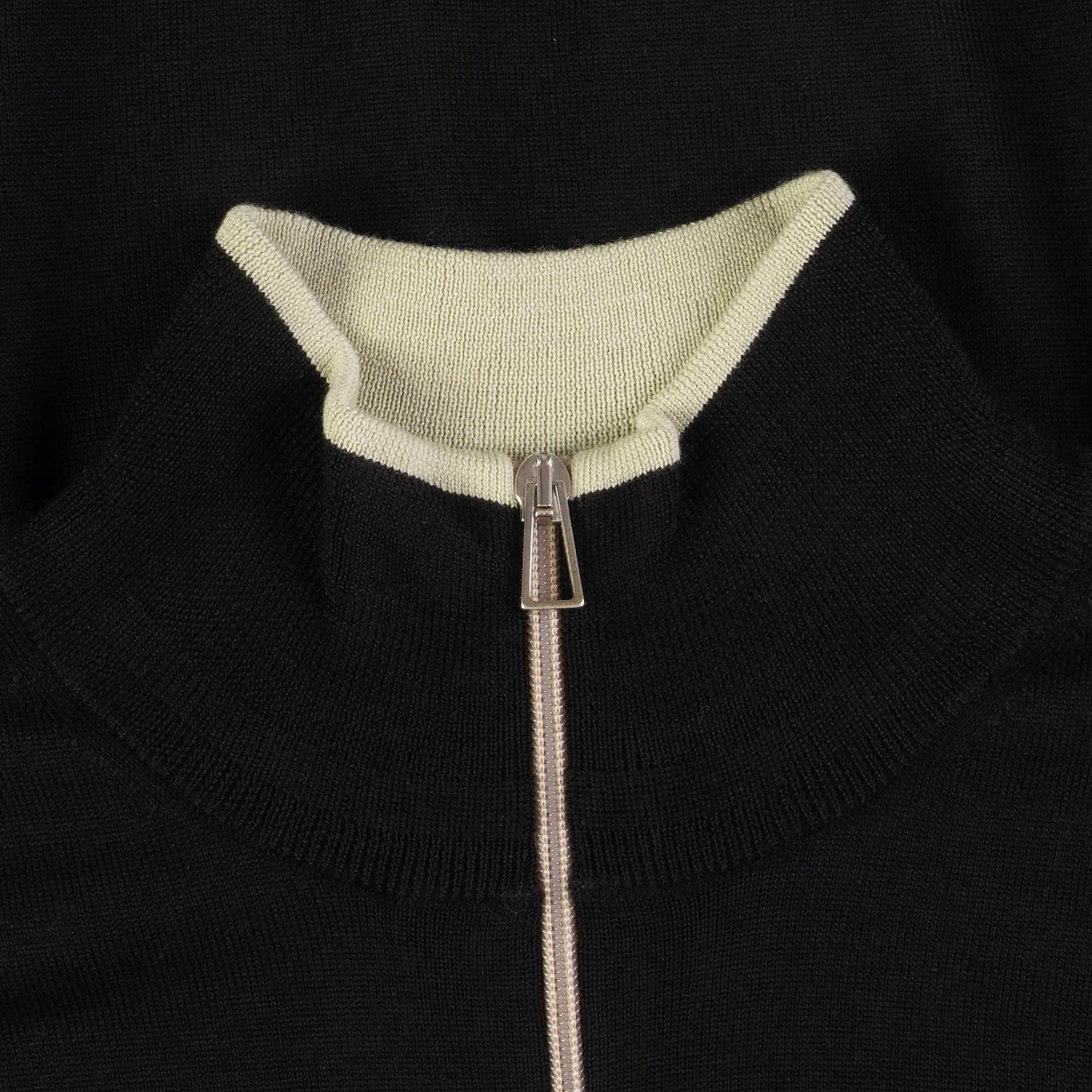 Paul Smith Pullover Half Zip Wool Jumper - Black