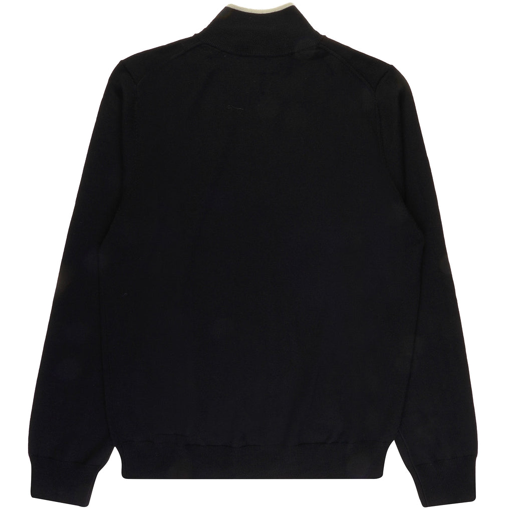 Paul Smith Pullover Half Zip Wool Jumper - Black