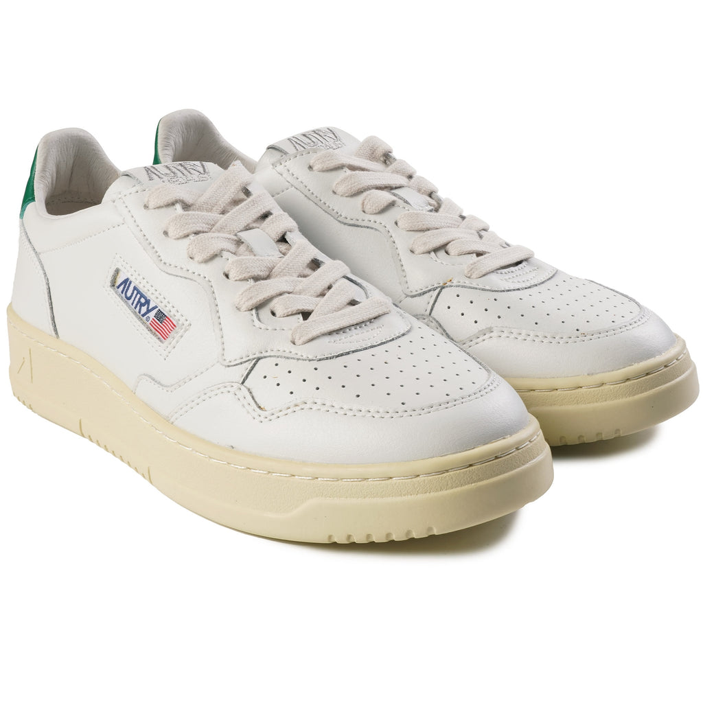 Action Low Leather - White/Green