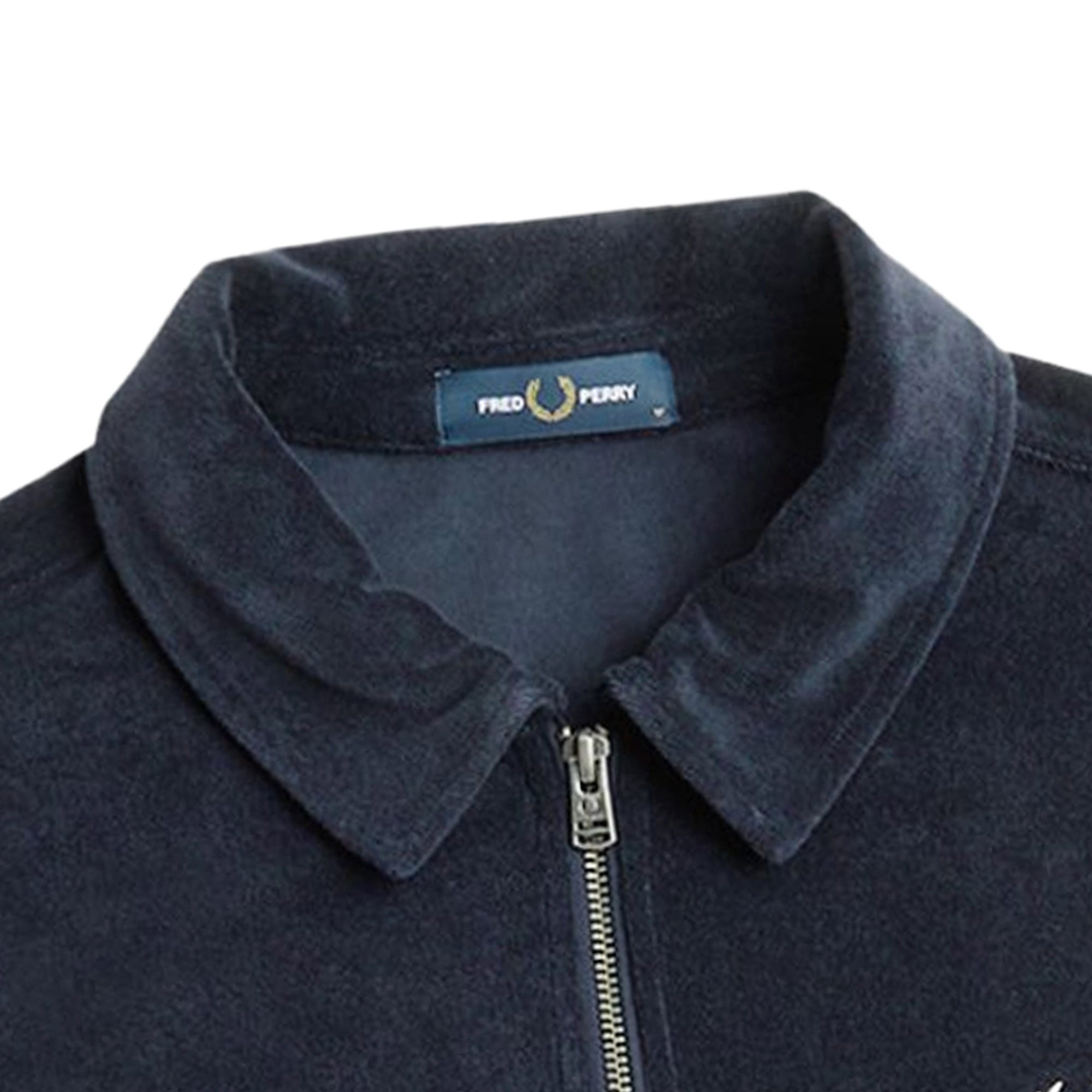 Fred Perry Towelling Overshirt - Navy