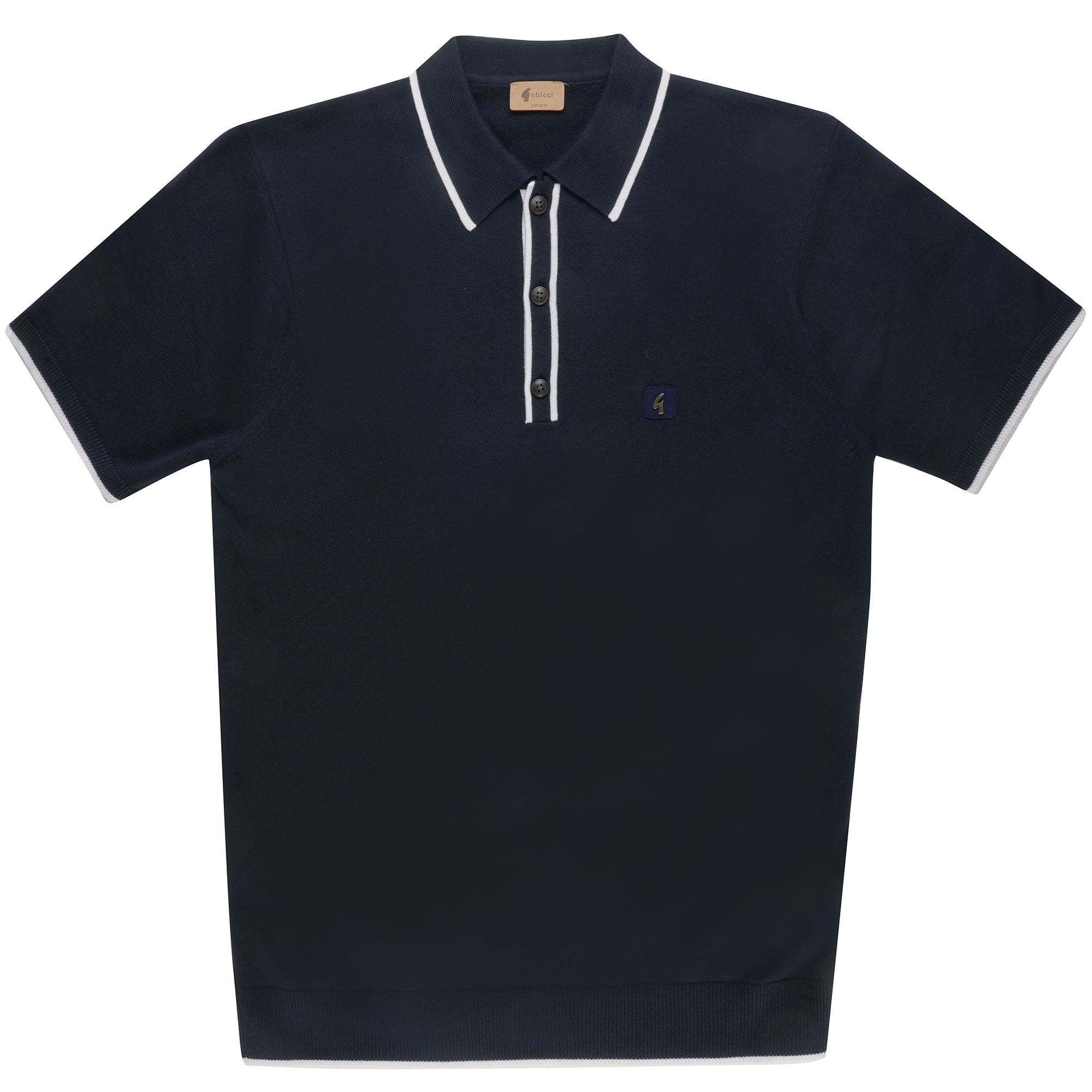 Gabicci Vintage Lineker Polo Shirt - Navy