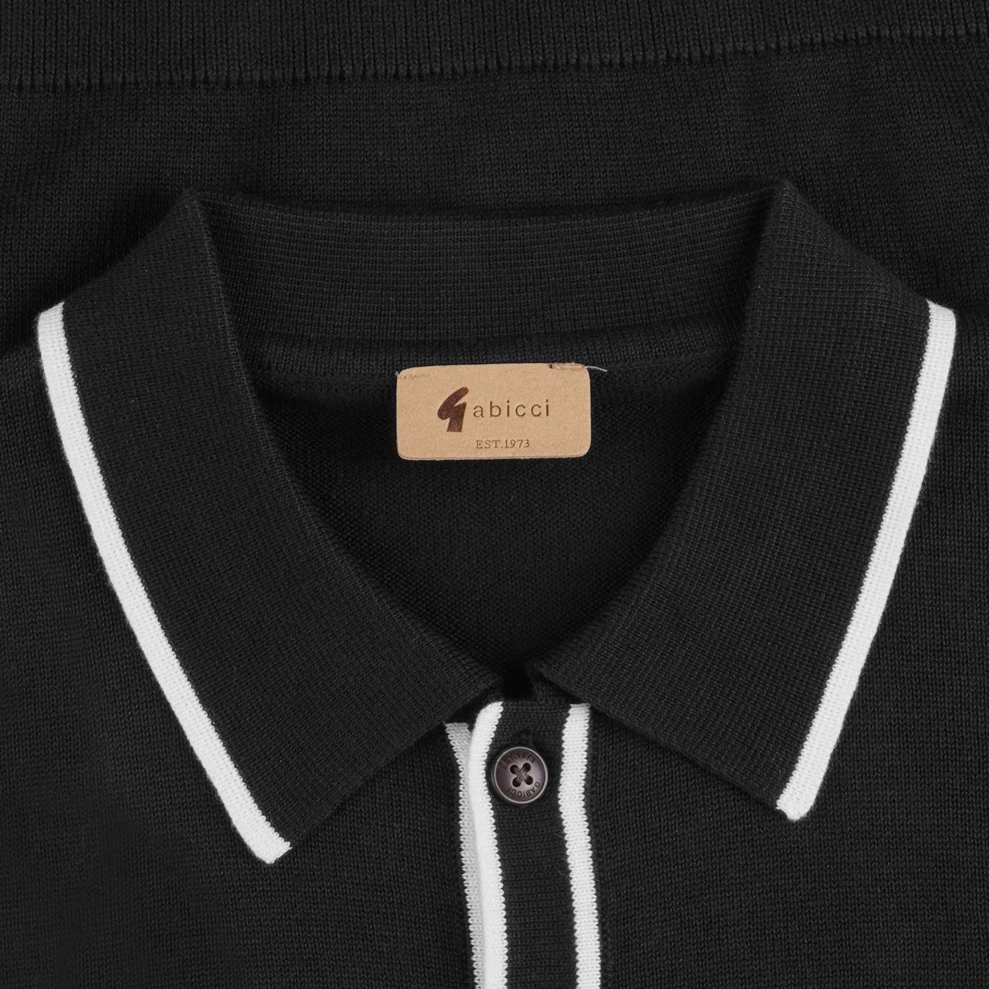Gabicci Vintage Lineker Polo Shirt - Black