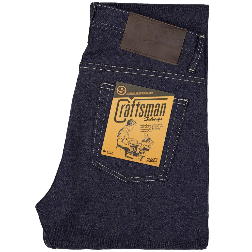 Naked and Famous Denim Weird Guy Craftsman Selvedge - Indigo