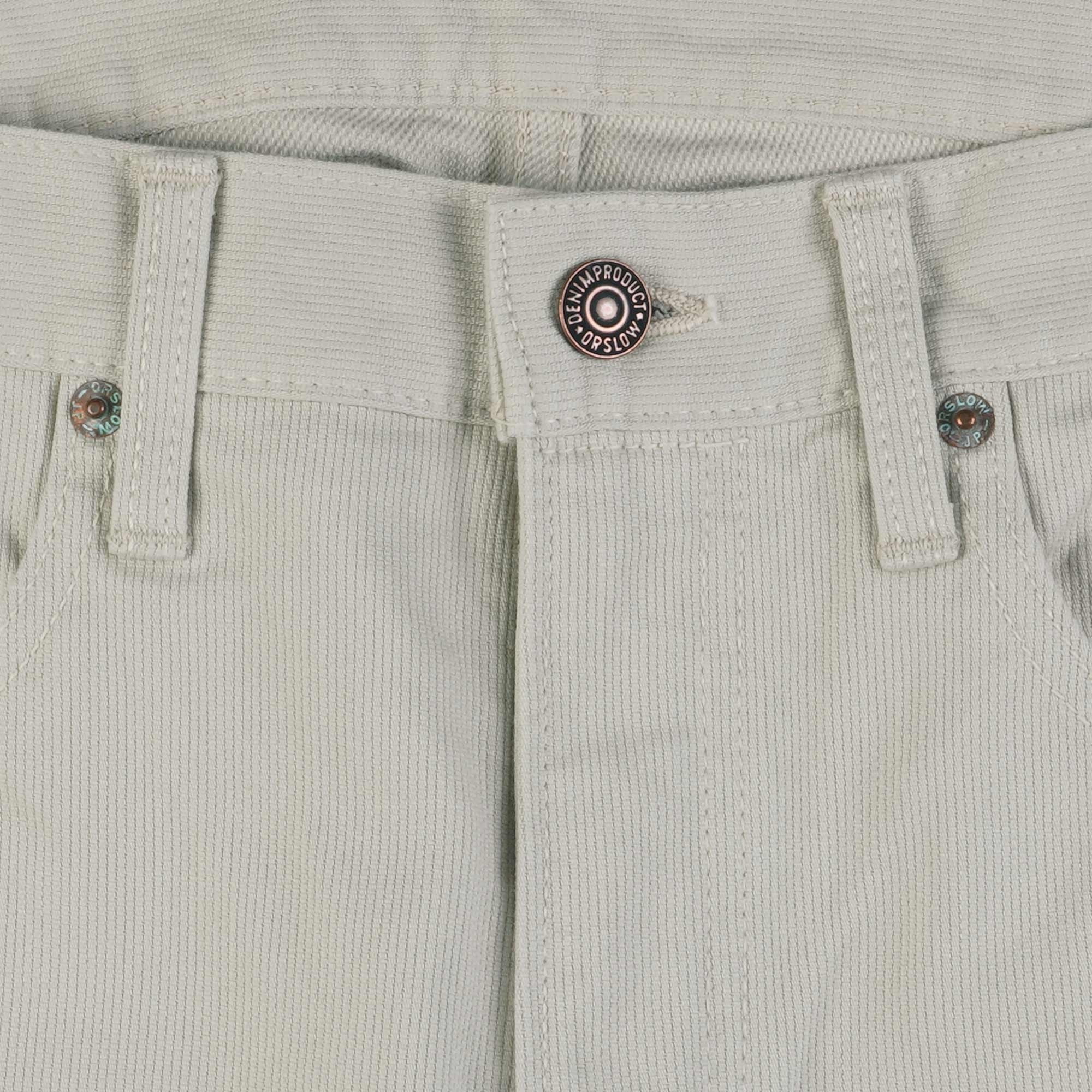 OrSlow 107 Cotton Pique Pants - Ivory