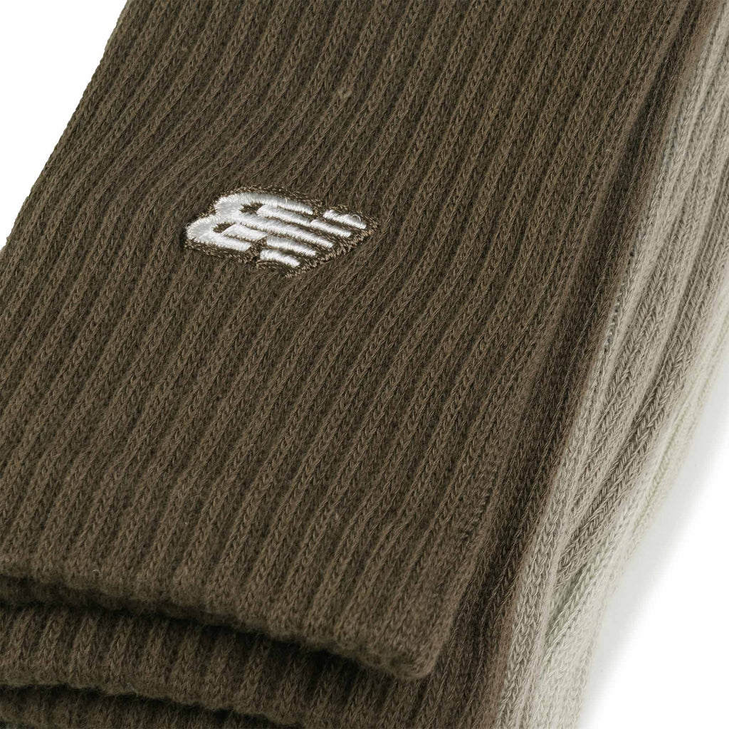 New Balance Patch Logo Crew 3 Pack - Brown, Khaki and Green
