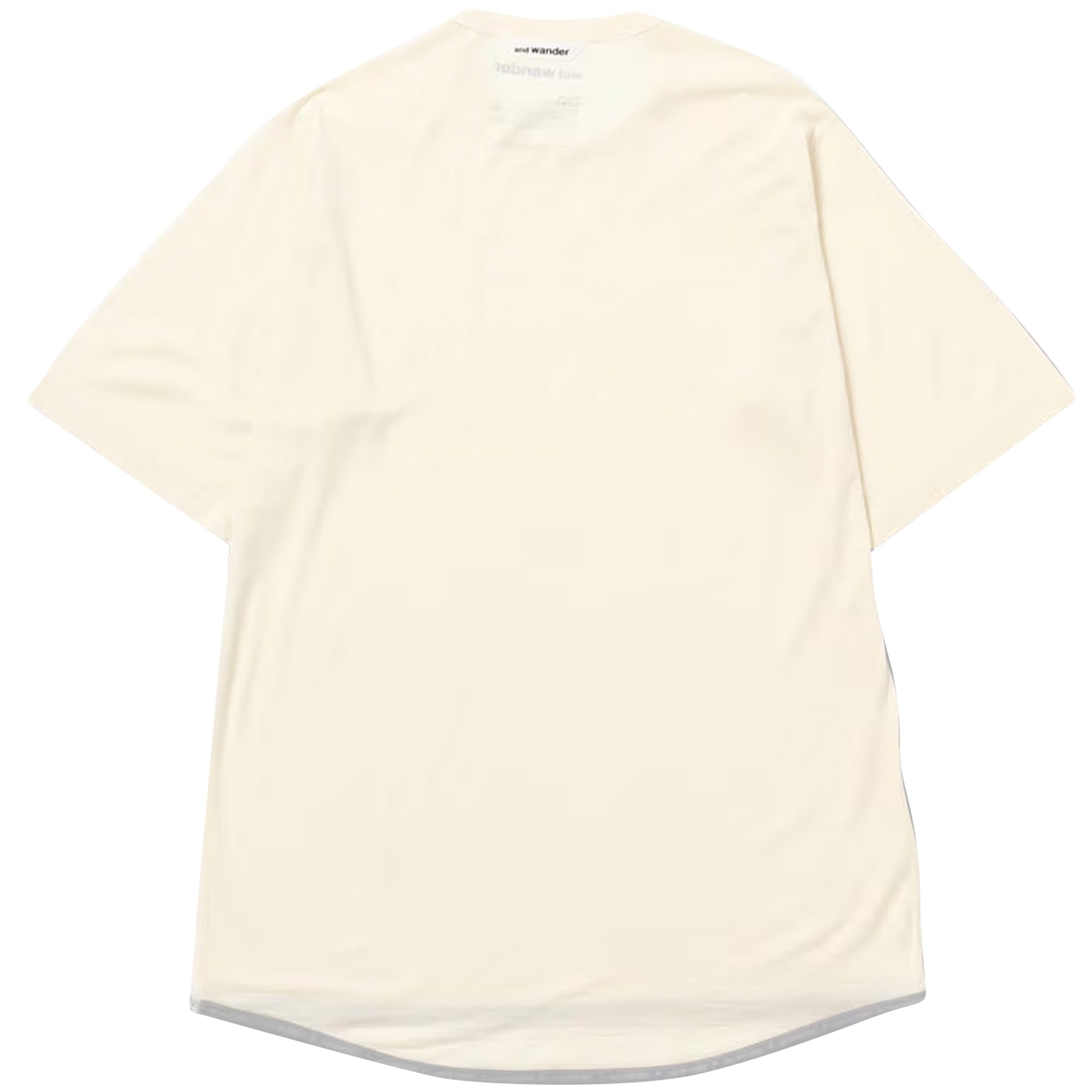 And Wander Merino Base Short Sleeve T-Shirt - Off White