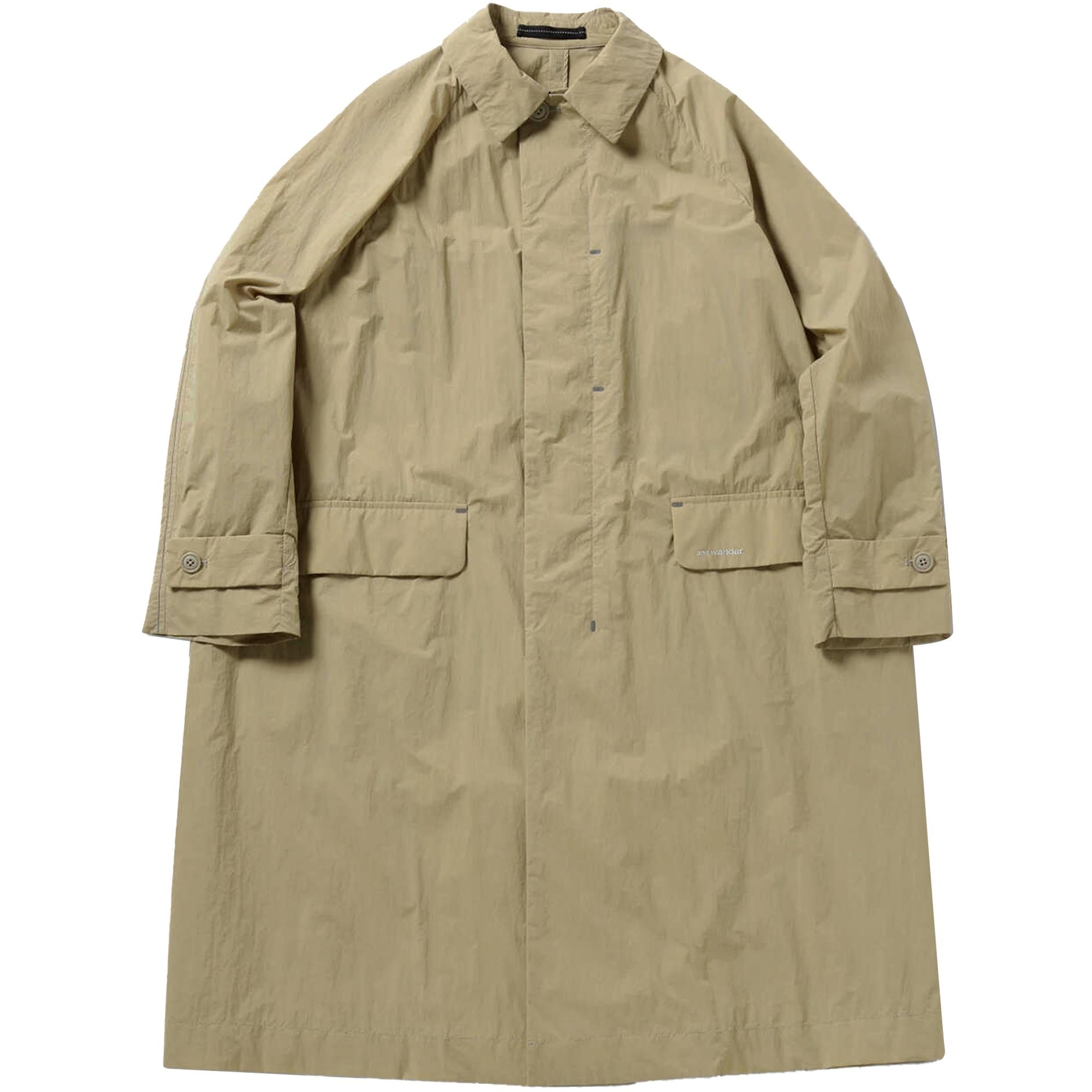 And Wander Water Repellant Light Coat - Light Beige