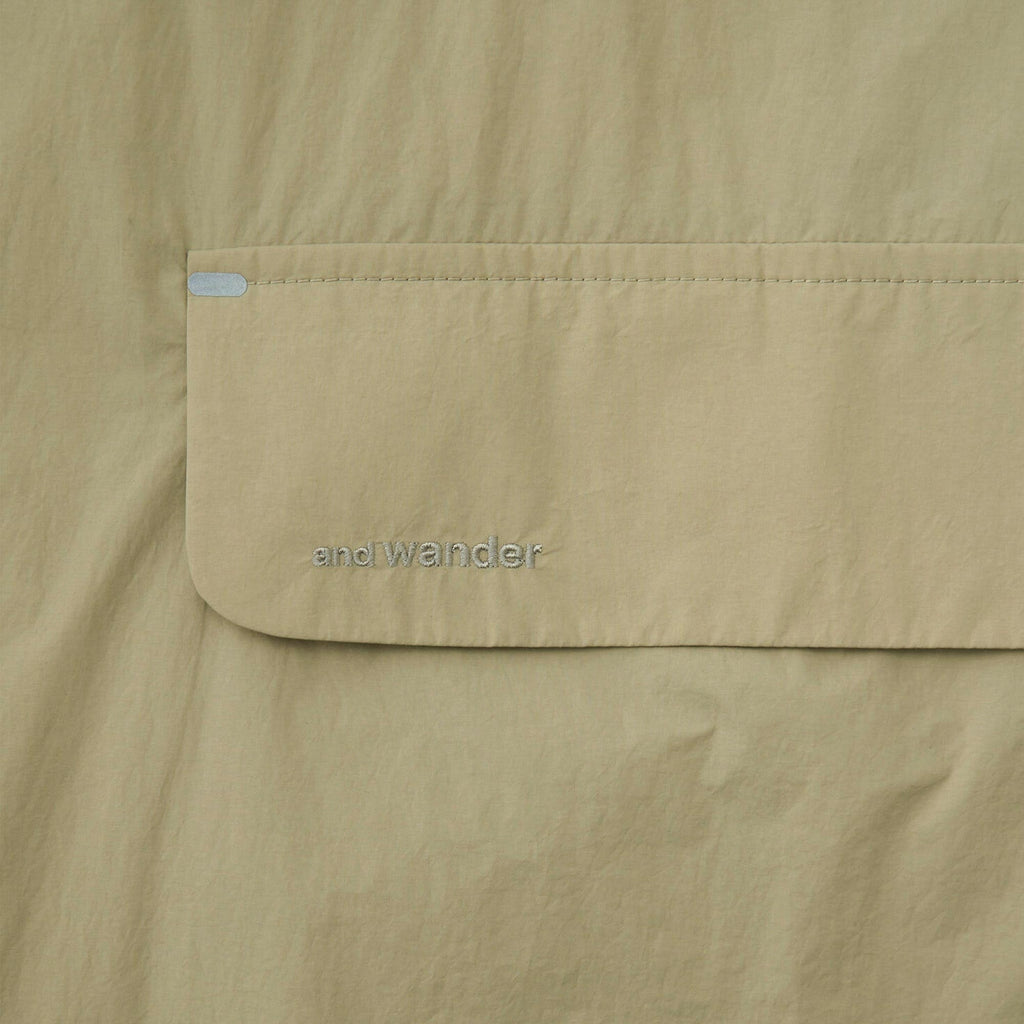 And Wander Water Repellant Light Coat - Light Beige