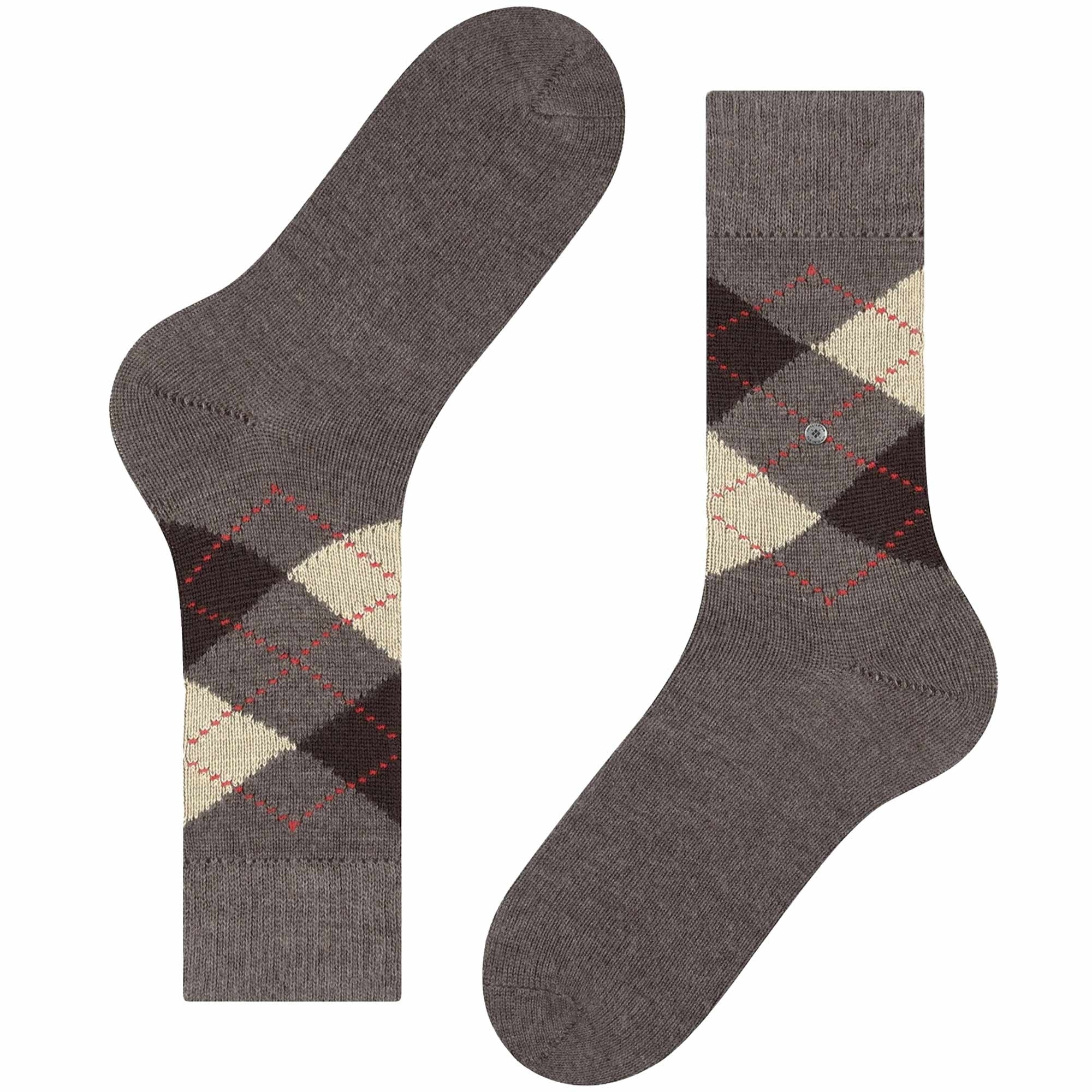 Preston Socks - Argyle Brown