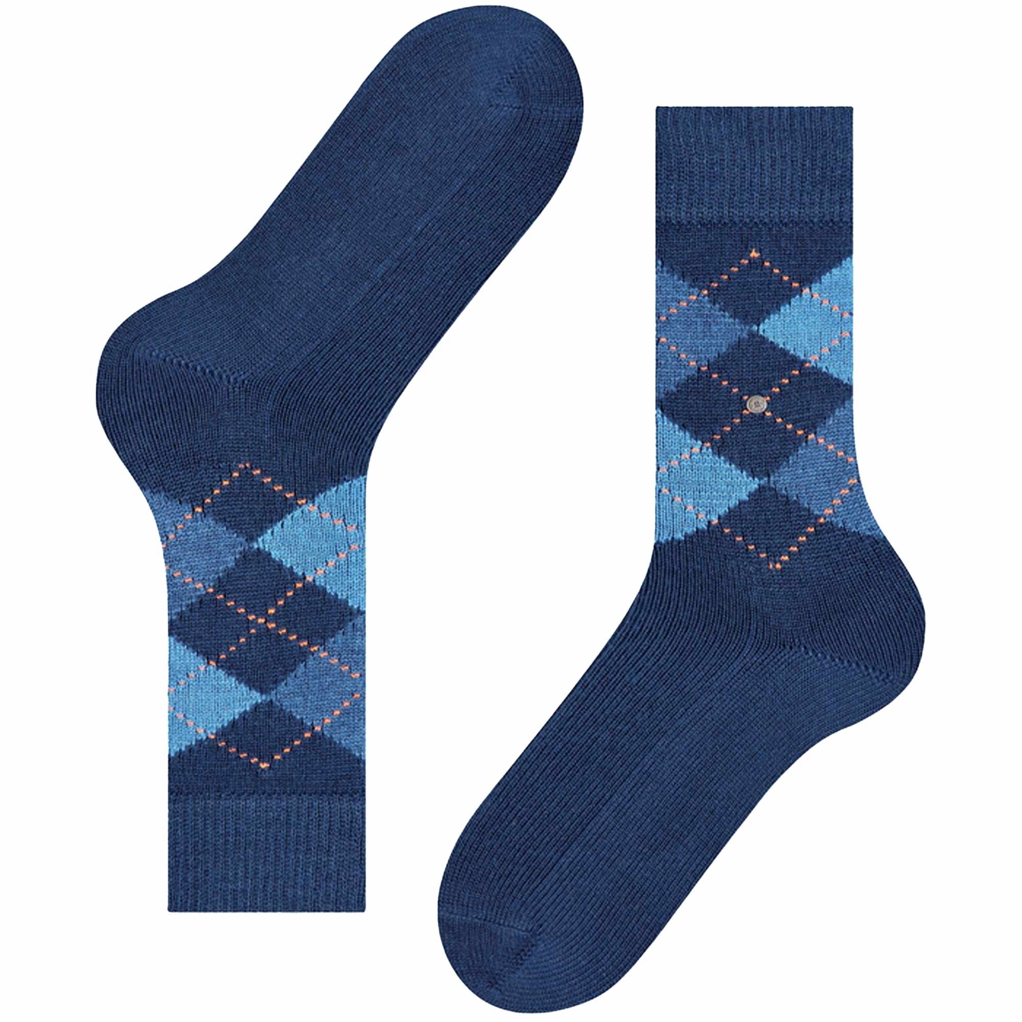 Preston Socks - Argyle Blue