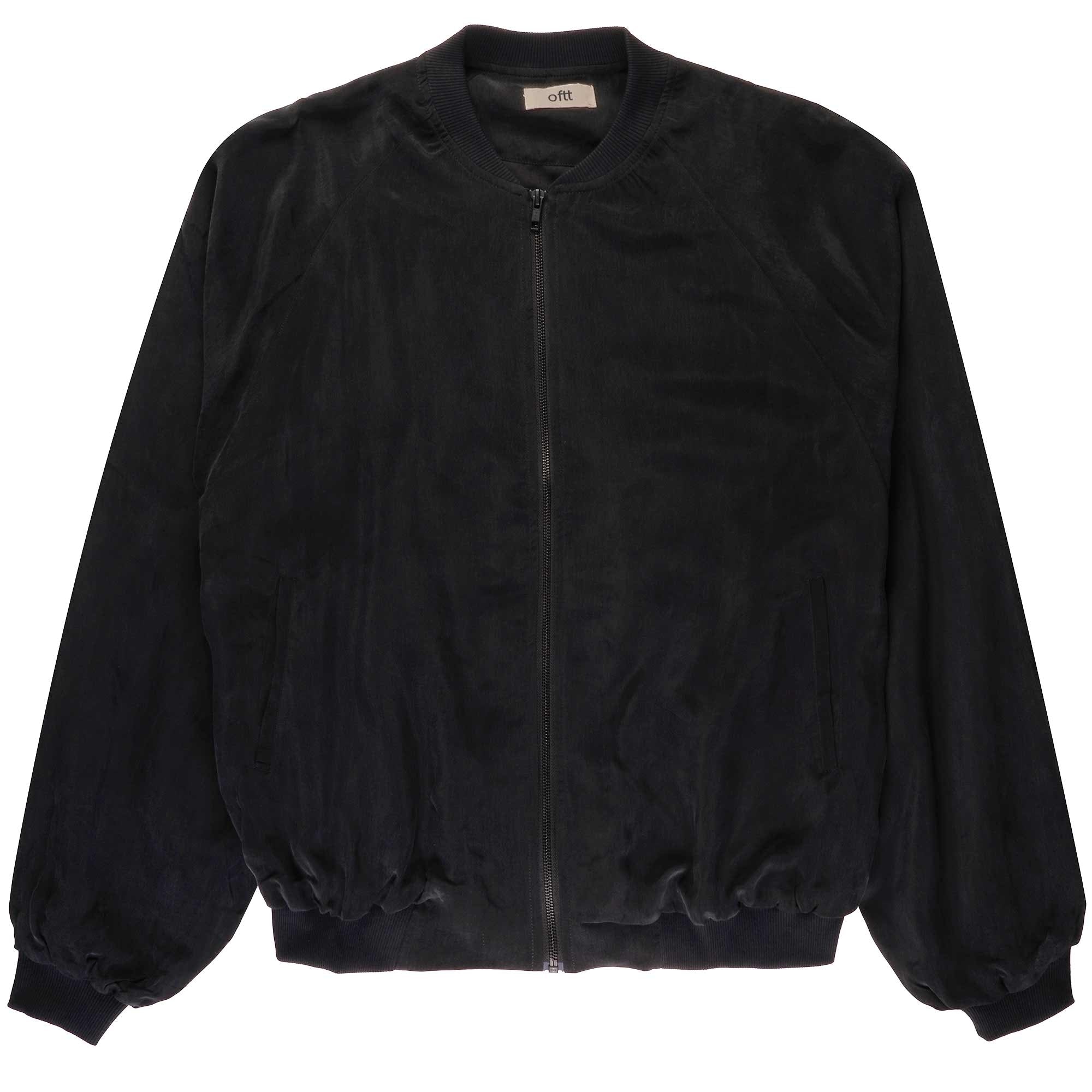 Oftt Vegan Silk Bomber jacket - Black