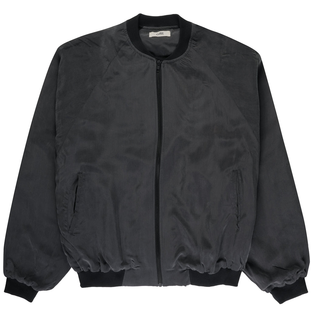 Oftt Vegan Silk Bomber jacket - Faded Charcoal