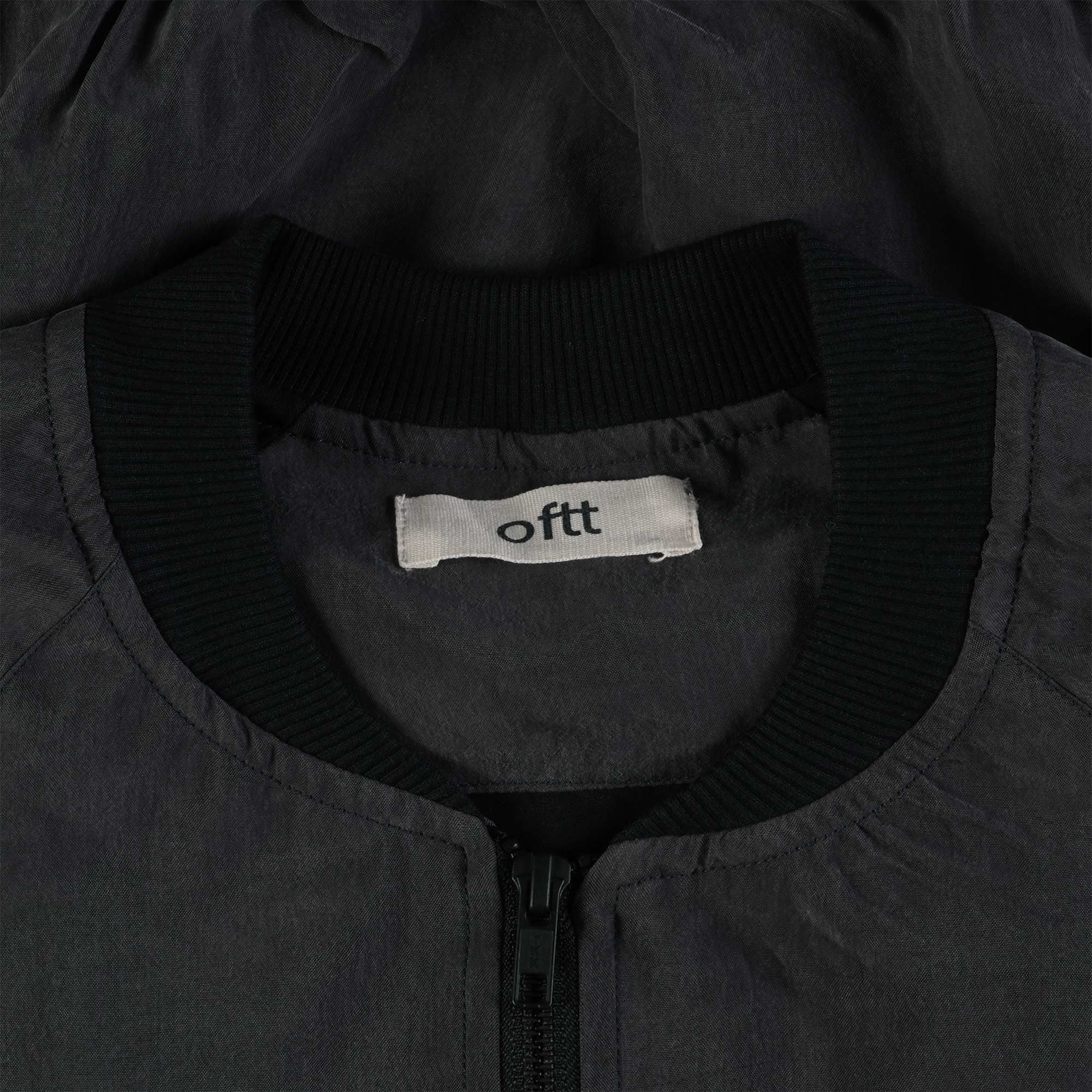Oftt Vegan Silk Bomber jacket - Faded Charcoal
