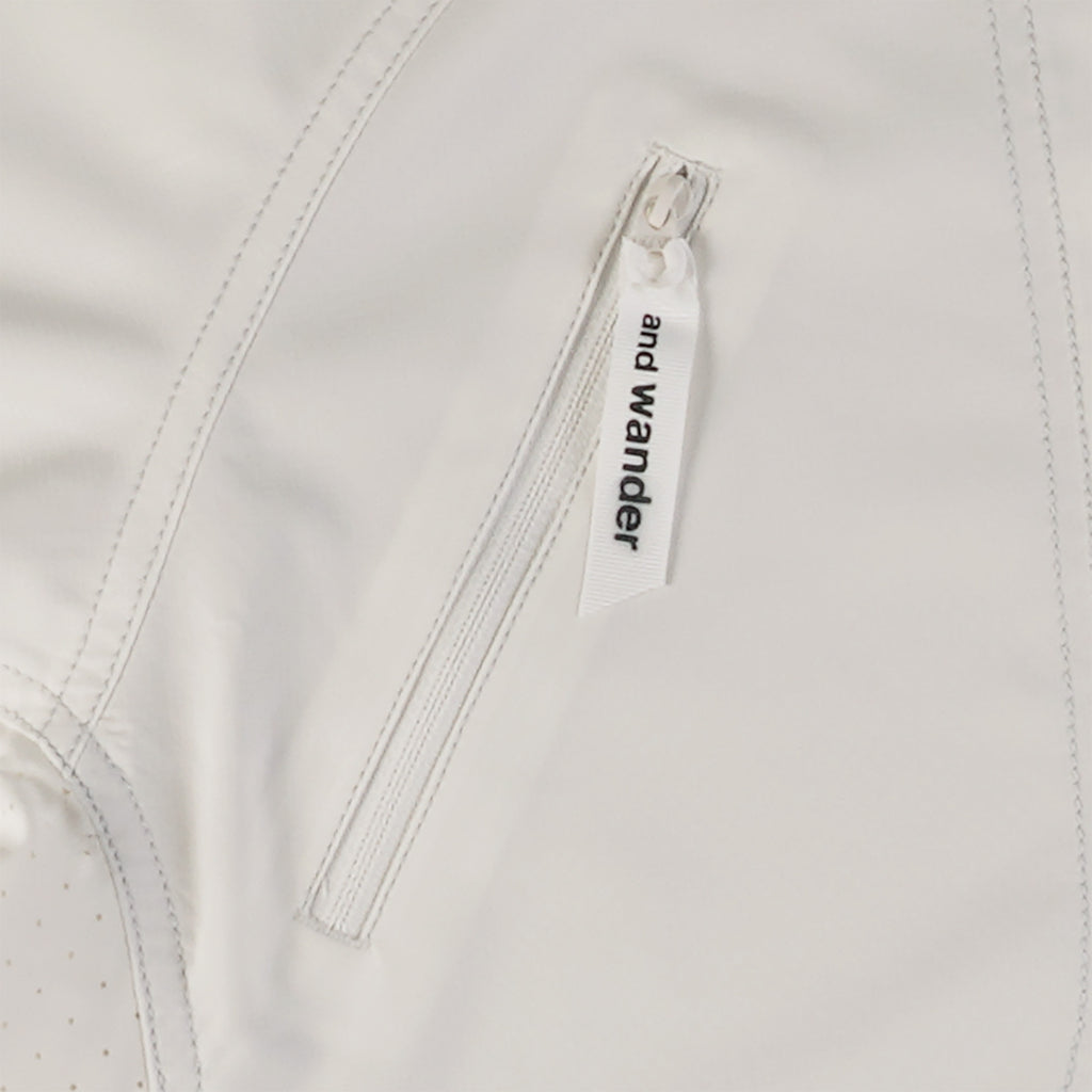 And Wander Ripstop Pullover Shirt - Off White