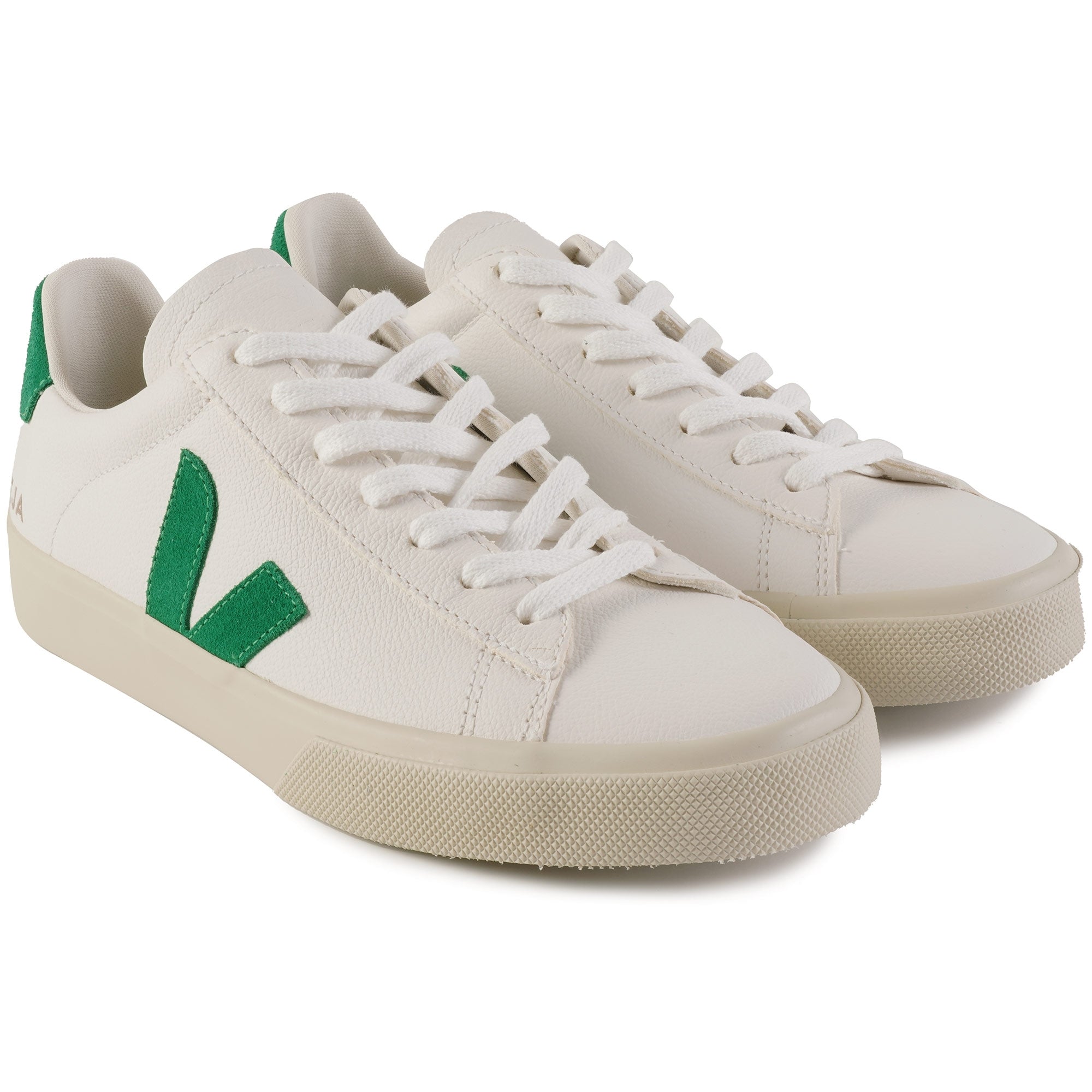 Veja Campo Chromefree Leather - Extra White Emeraude