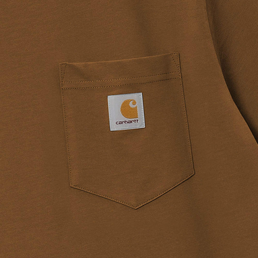 Carhartt WIP Short Sleeve Pocket T-Shirt - Deep Brown