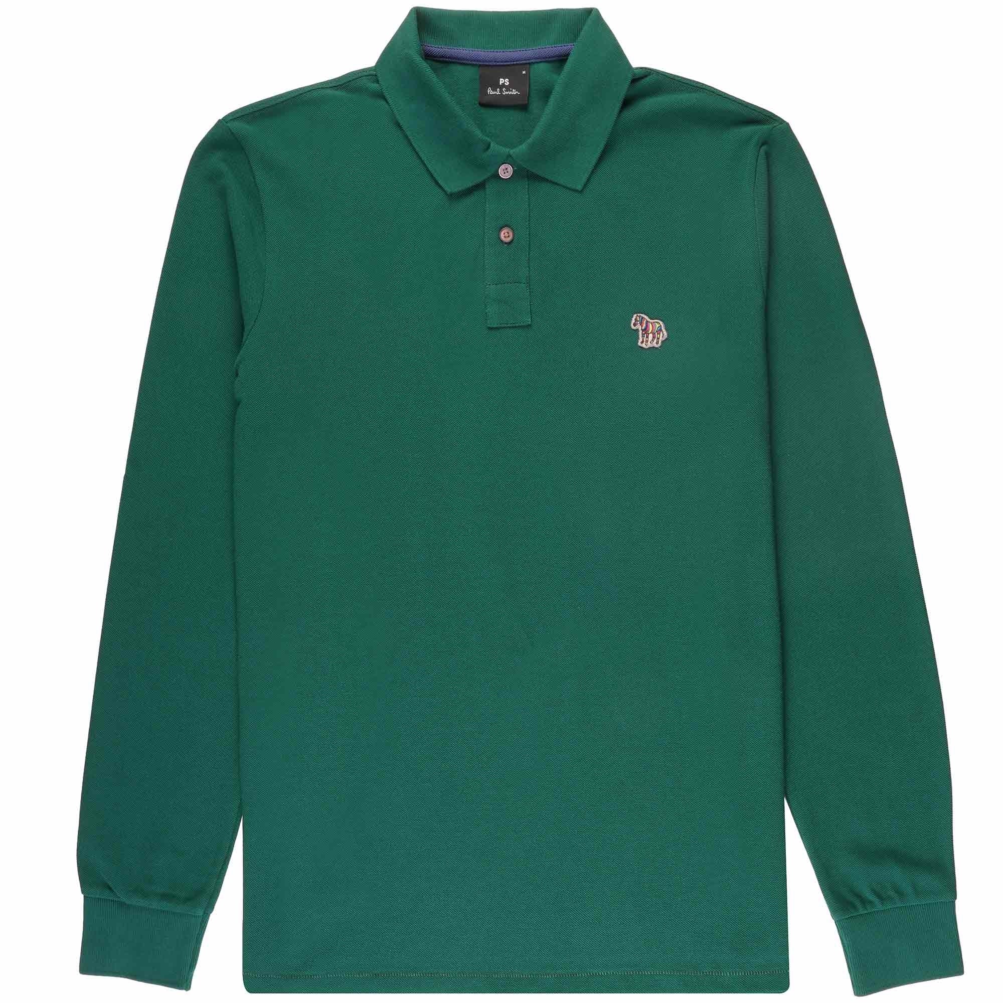 Paul Smith Long Sleeve Regular Fit Polo - Teal