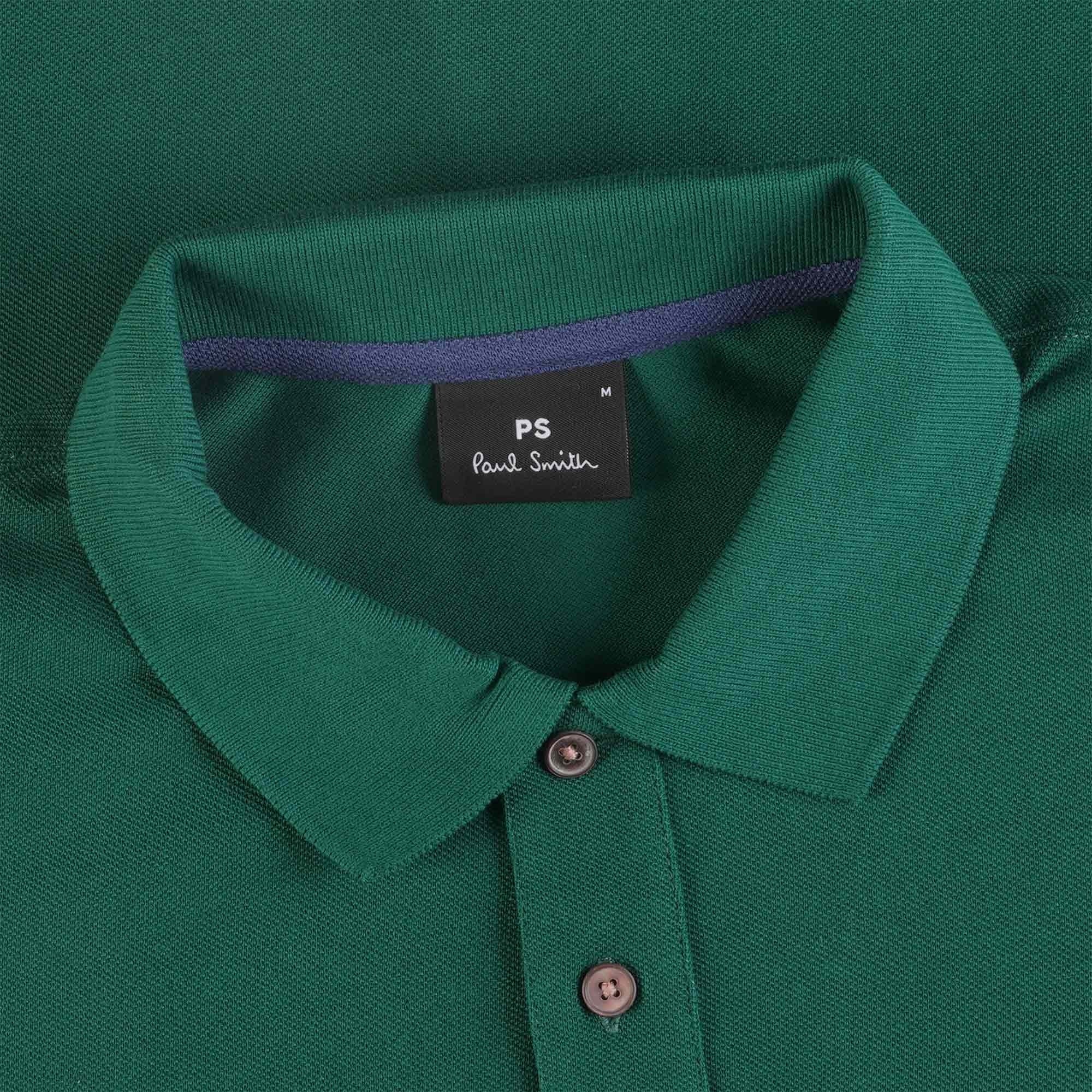 Paul Smith Long Sleeve Regular Fit Polo - Teal