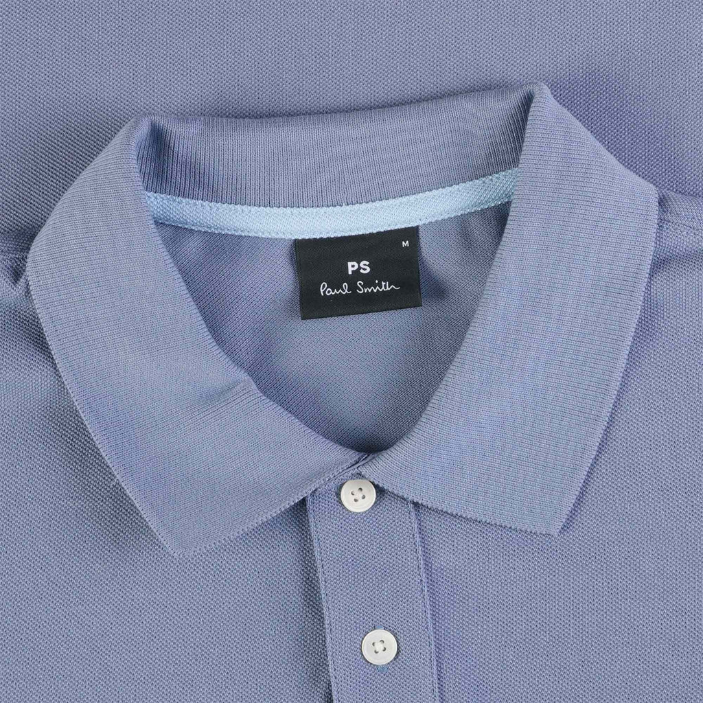 Paul Smith Long Sleeve Regular Fit Polo - Light Blue